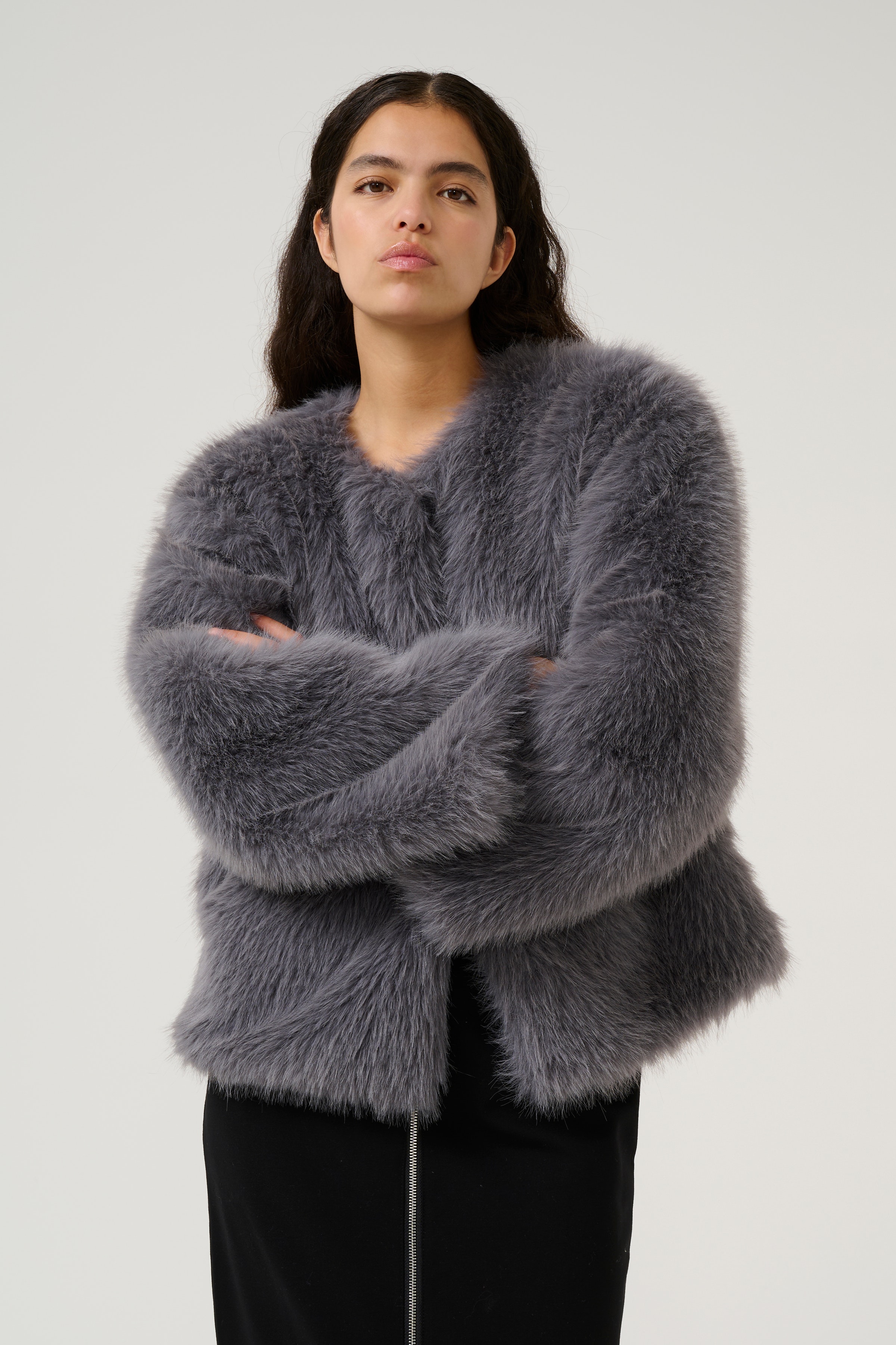 KBSerenity Faux Fur jas LOOKBOOK FRONT 10105337-185206