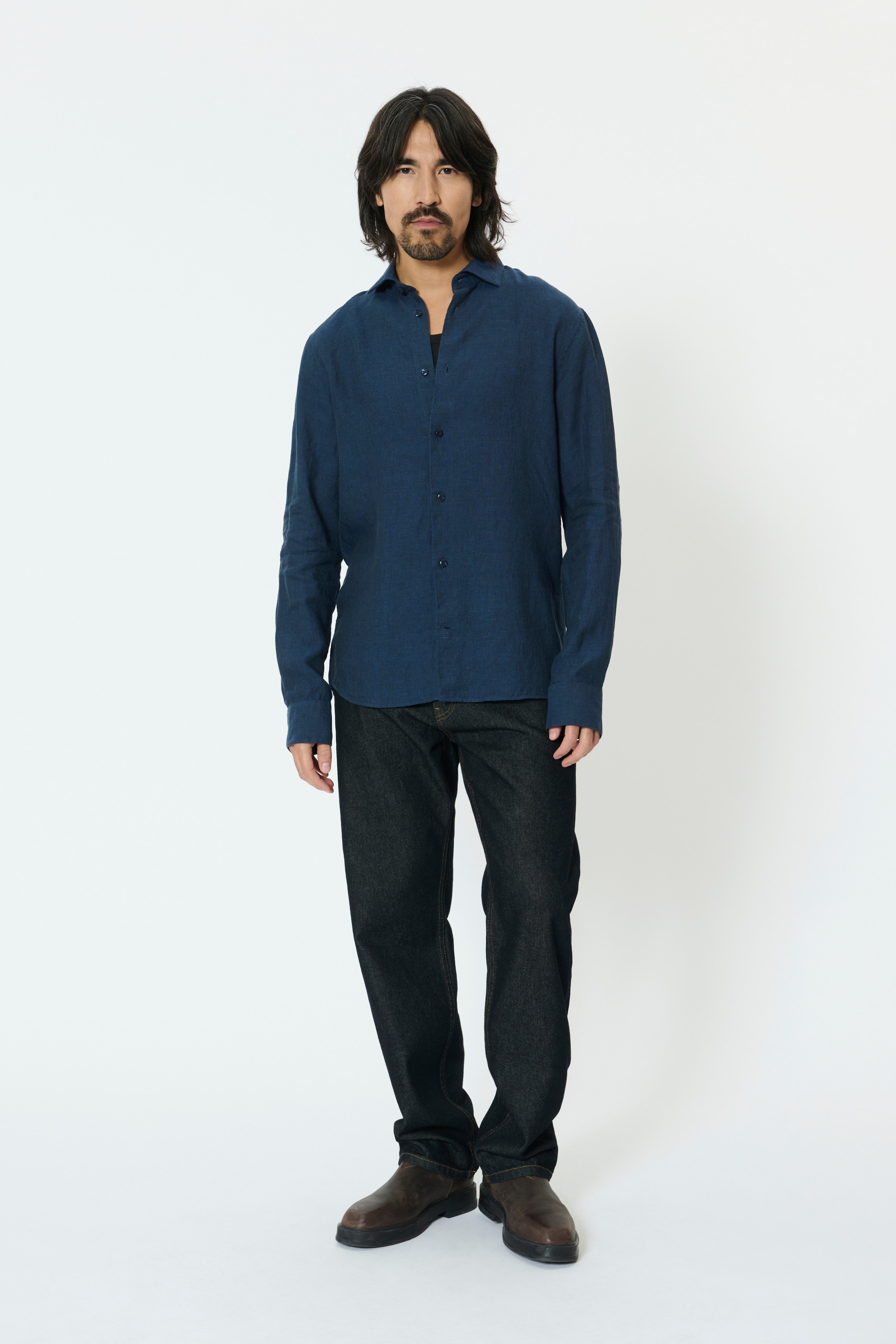 MAmarc linnen overhemd LOOKBOOK FRONT 30205841-194011