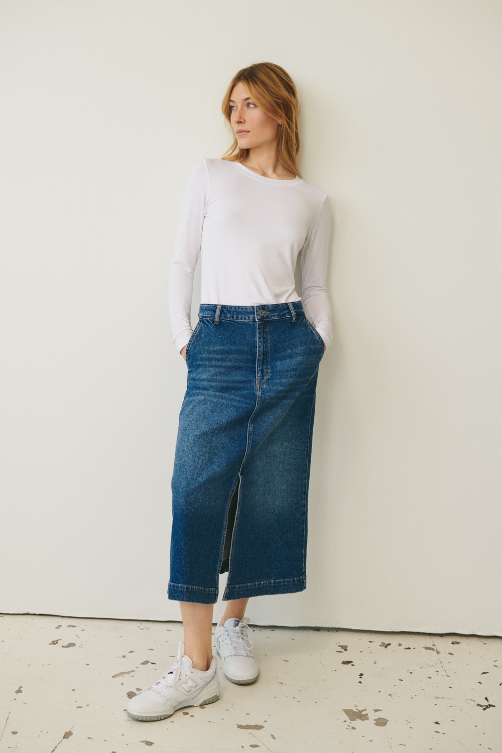 CaliaPW Denim skirt LOCATION NONE 30307922-300145