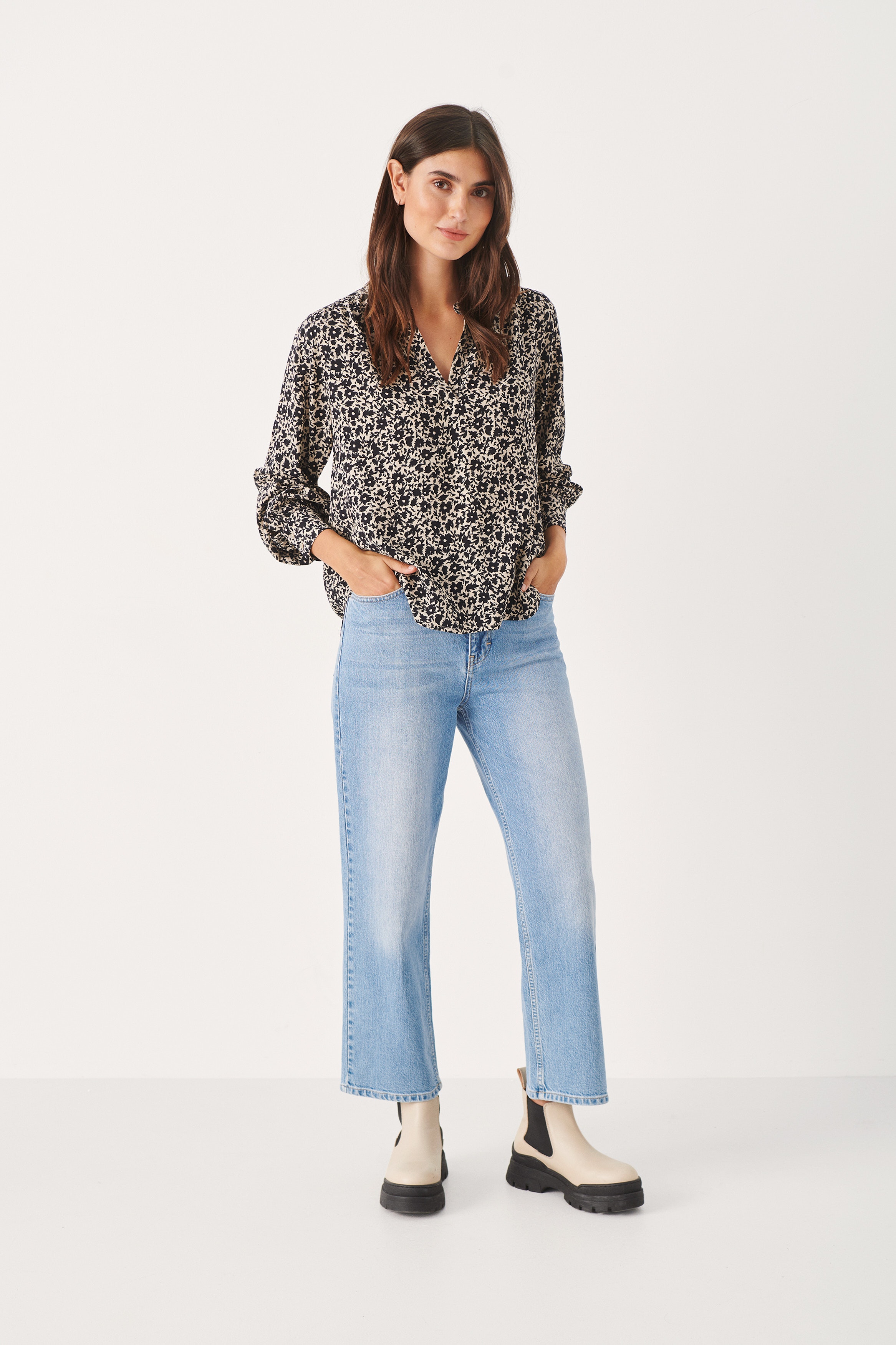 GajaPW Långärmad blus LOOKBOOK FRONT 30306937-301099