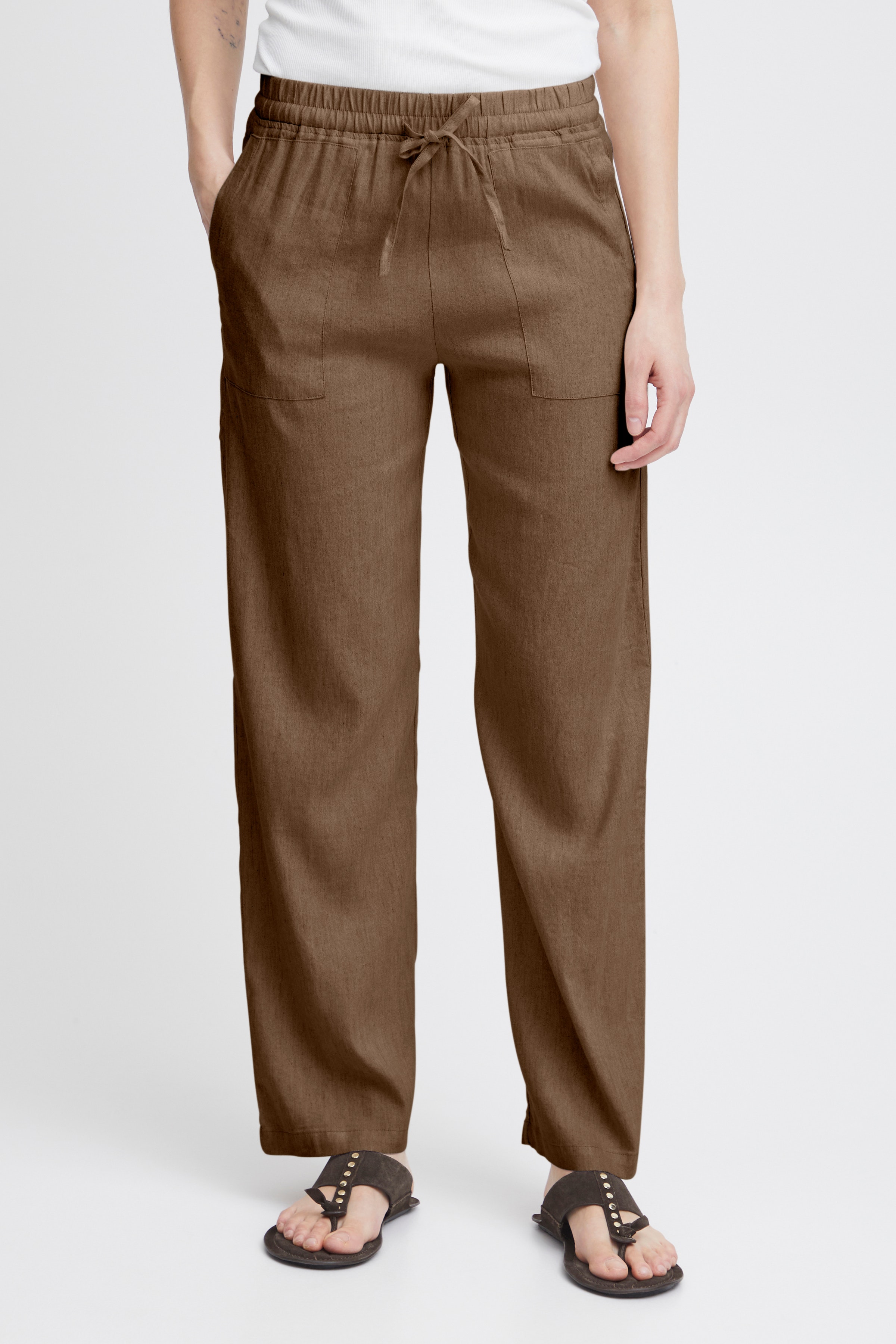 PZLUCA Full Length Wide Leg Byxor LOOKBOOK FRONT 50208020-181027