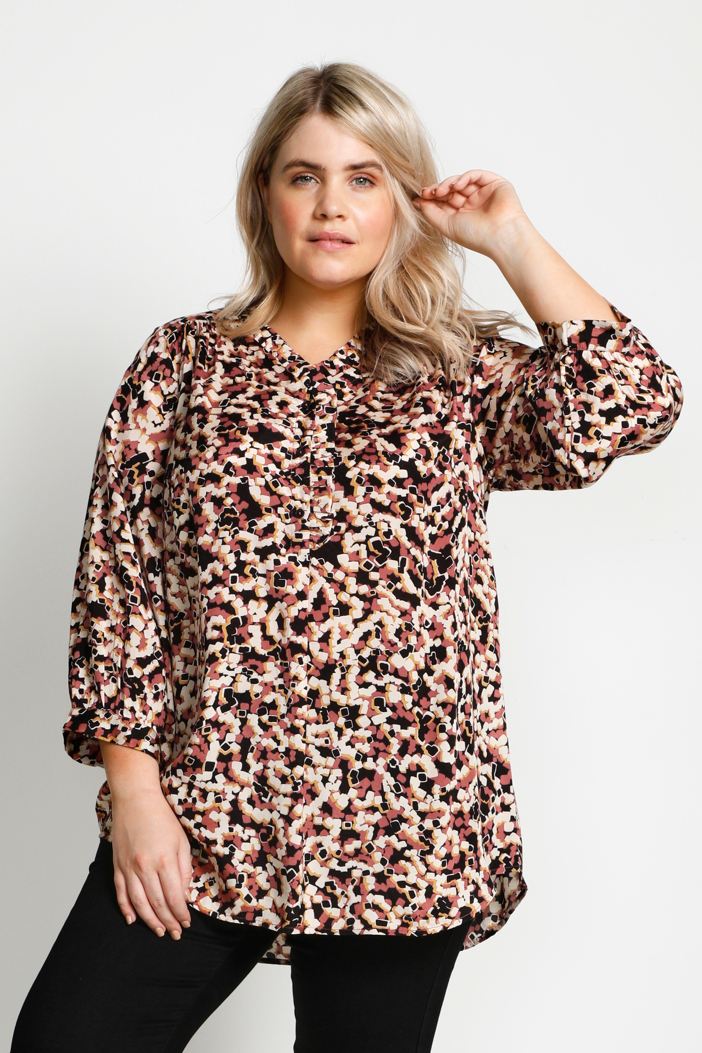 KCdevin Blouse with long sleeve LOOKBOOK FRONT 10580977-103097