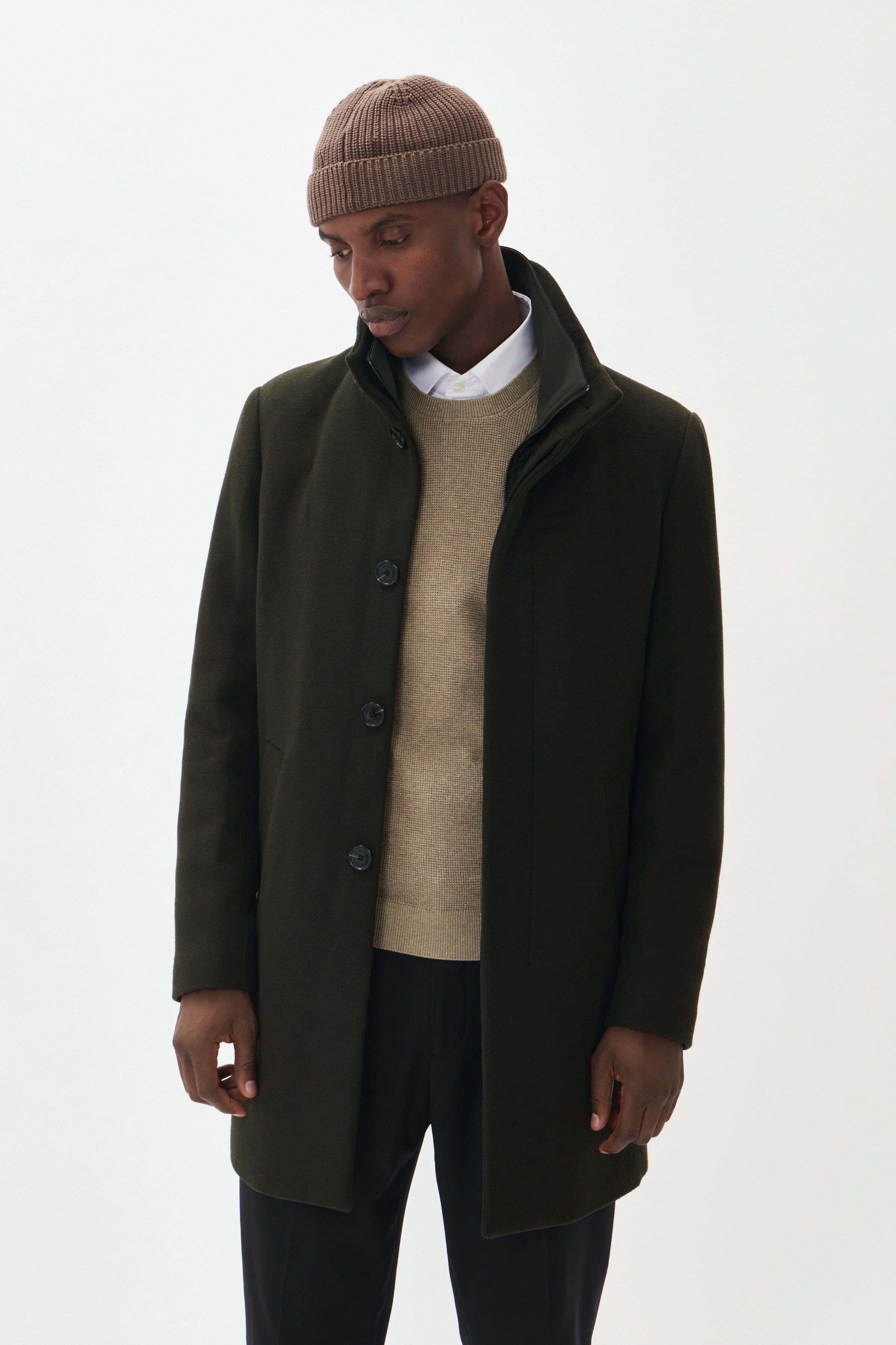 Harvey Wool Coat LOOKBOOK FRONT 30203845-21505