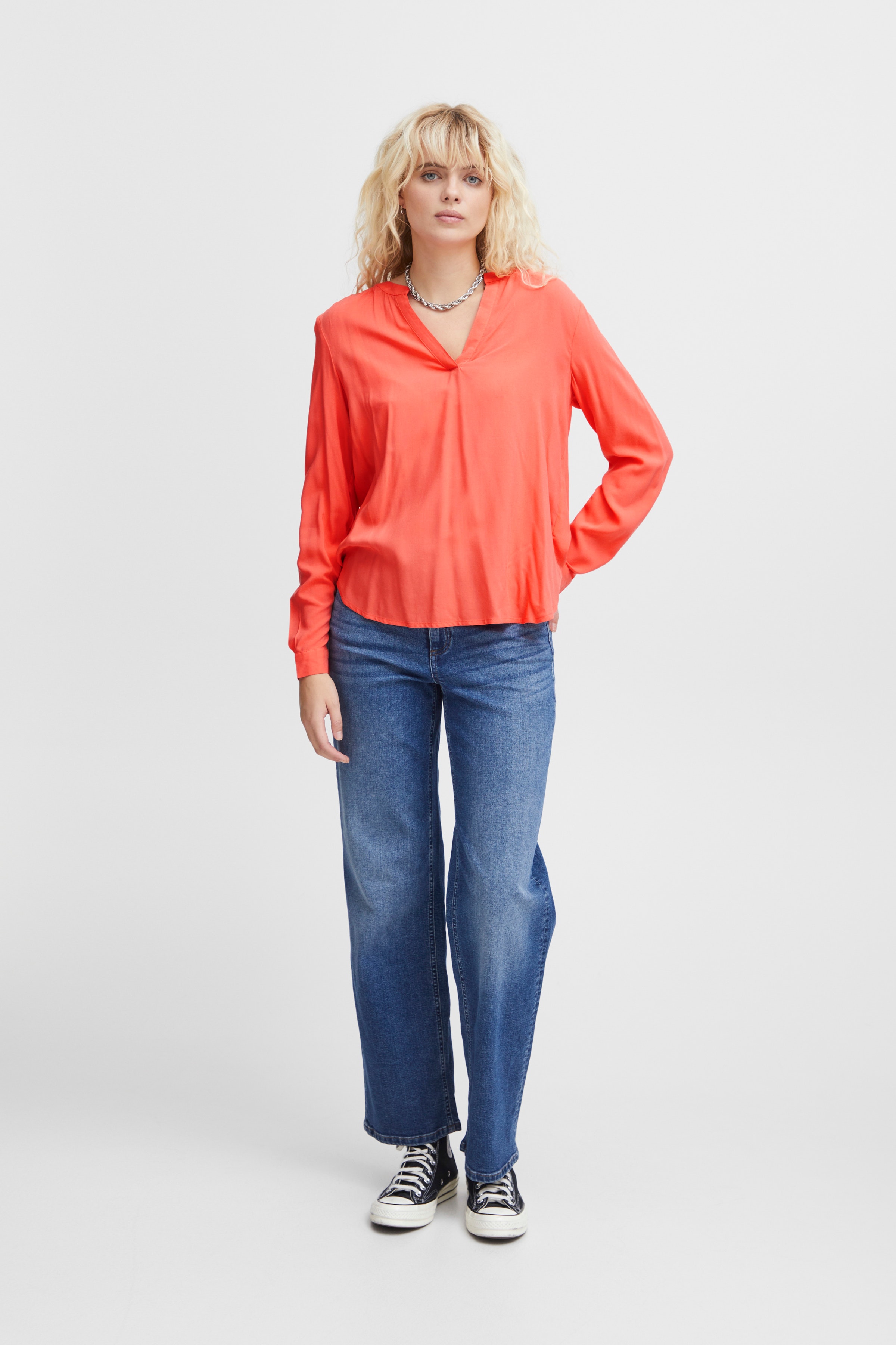 IHMAIN Bluse LOOKBOOK FRONT 20114753-171656