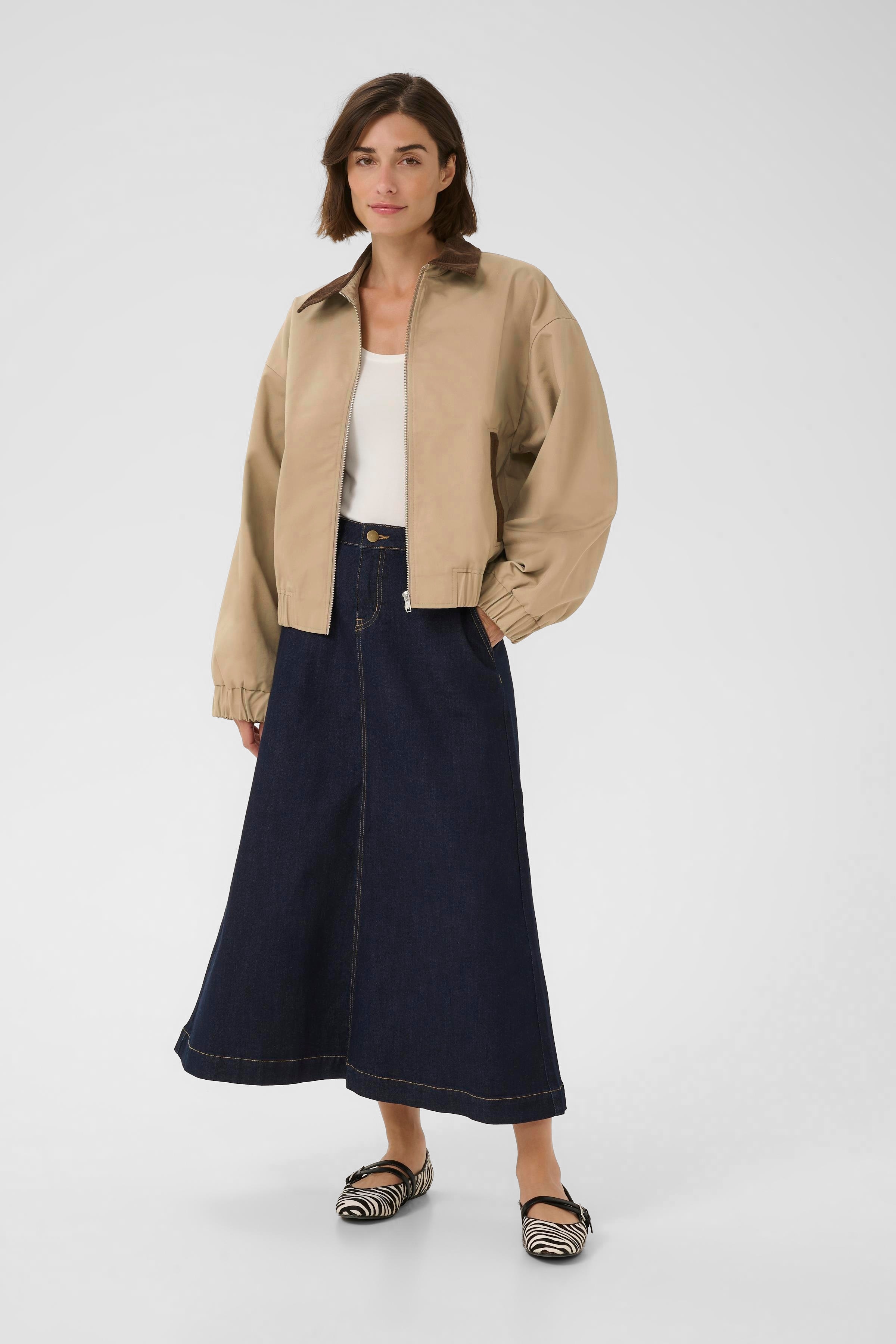 CUsasha Jacke mit Cordkragen LOOKBOOK FRONT 50112575-171009