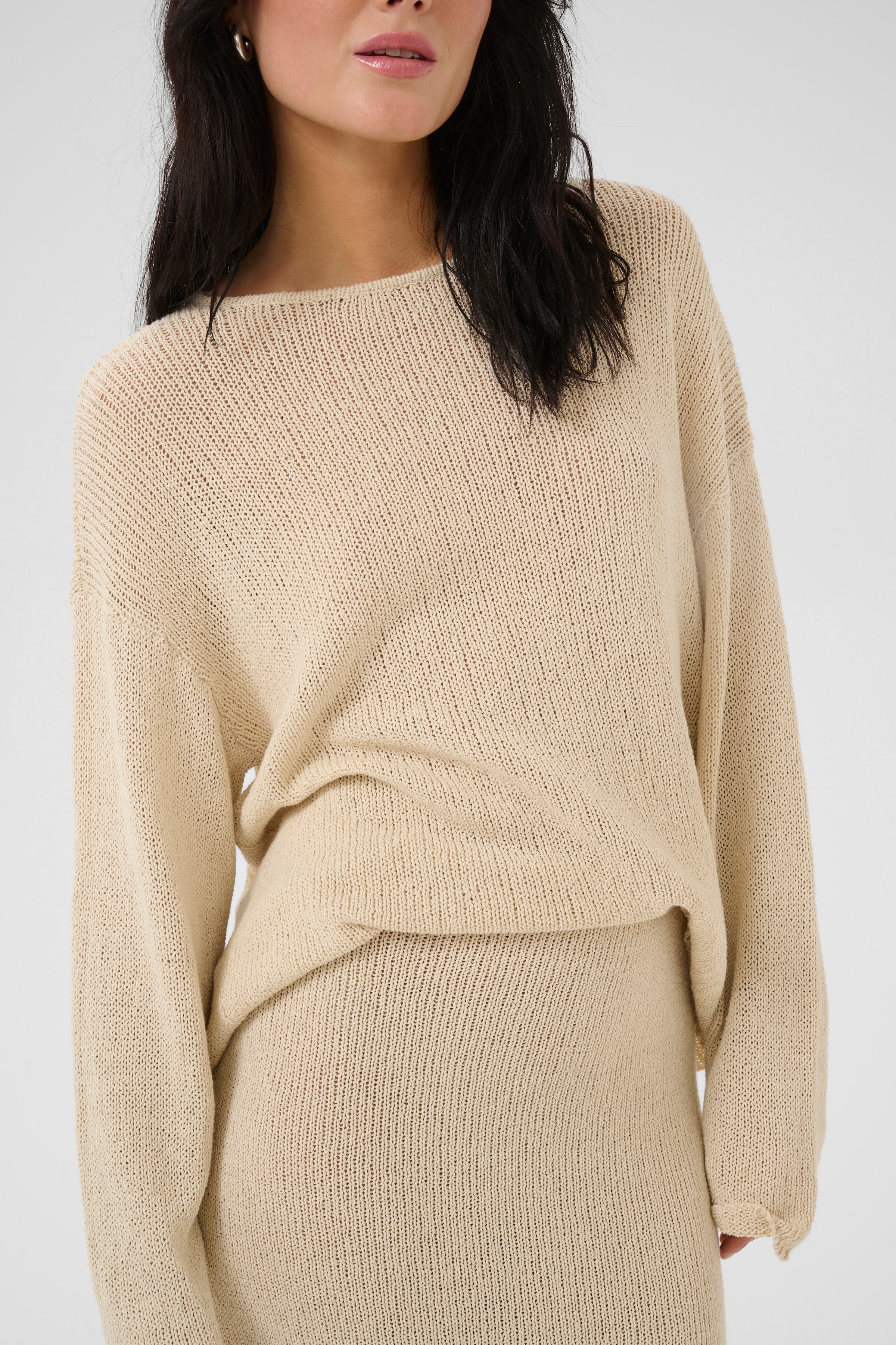 DivaMW Strikket hørbluse LOOKBOOK DETAIL 10704716-124301