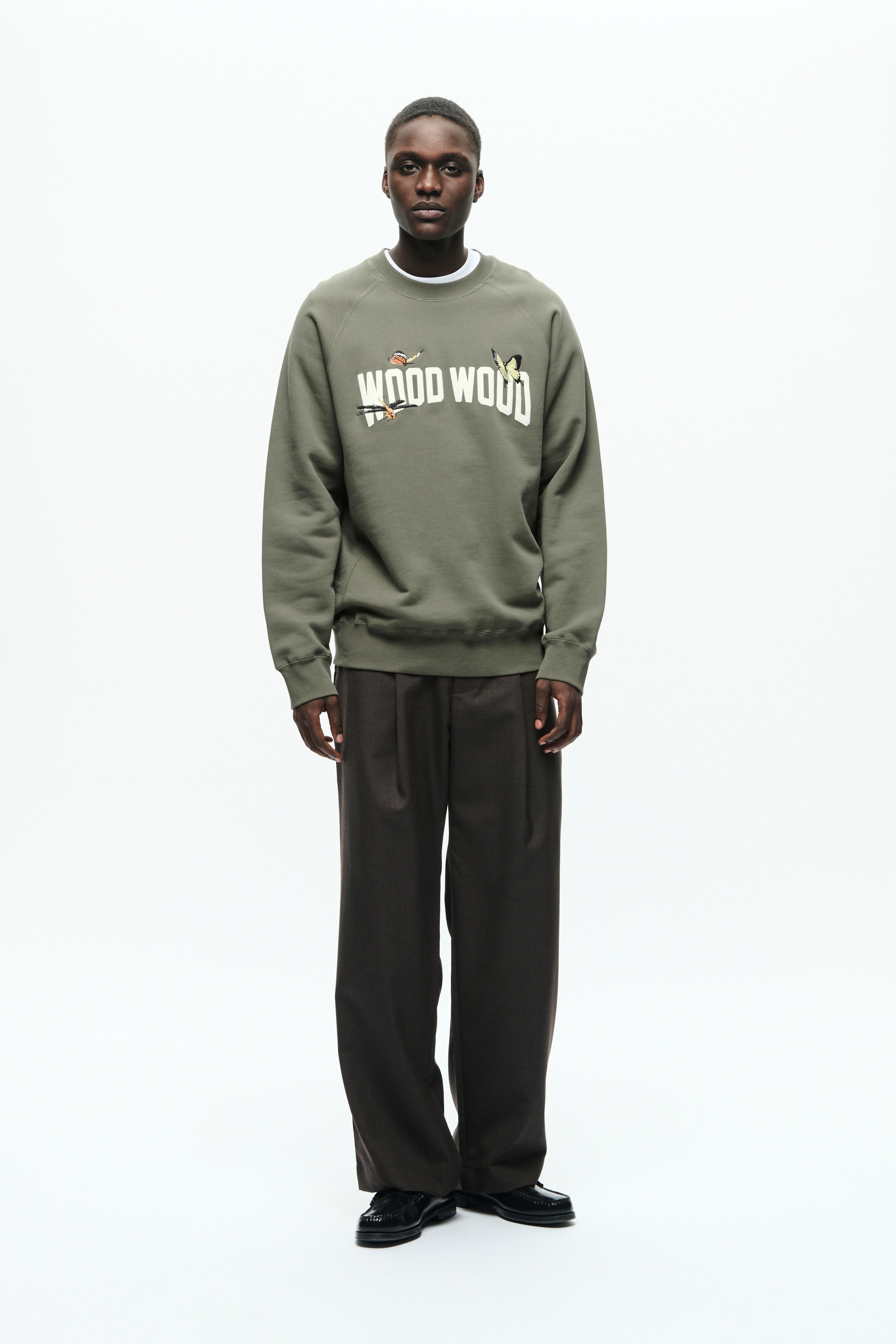 【WHO.A.U】Winter StevePhoto Sweatshirt(Brushed) Steve Photo Sweatshirt - 후아유닷컴