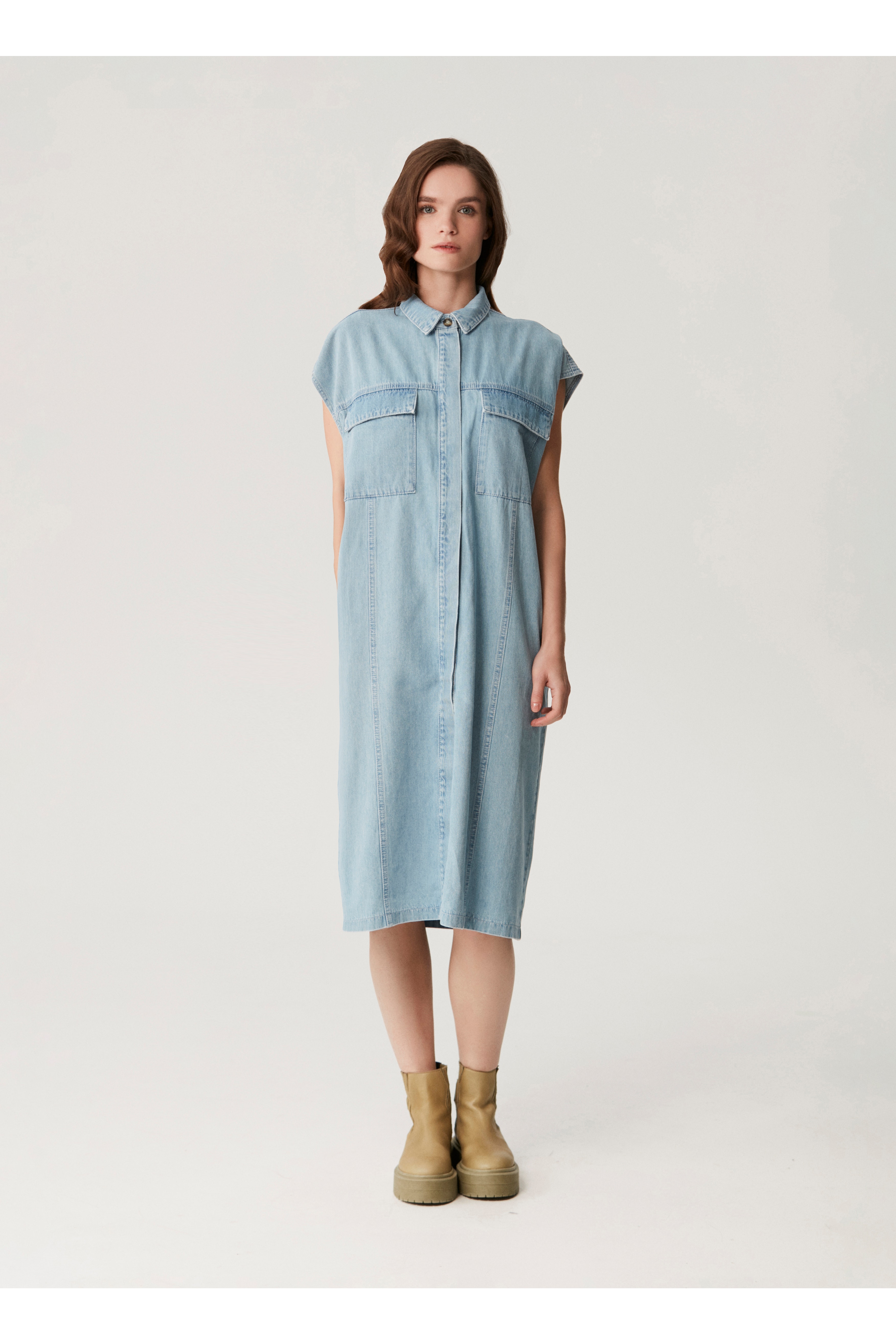 AlbaGZ SL Denim kjole LOOKBOOK FRONT 10905354-100012