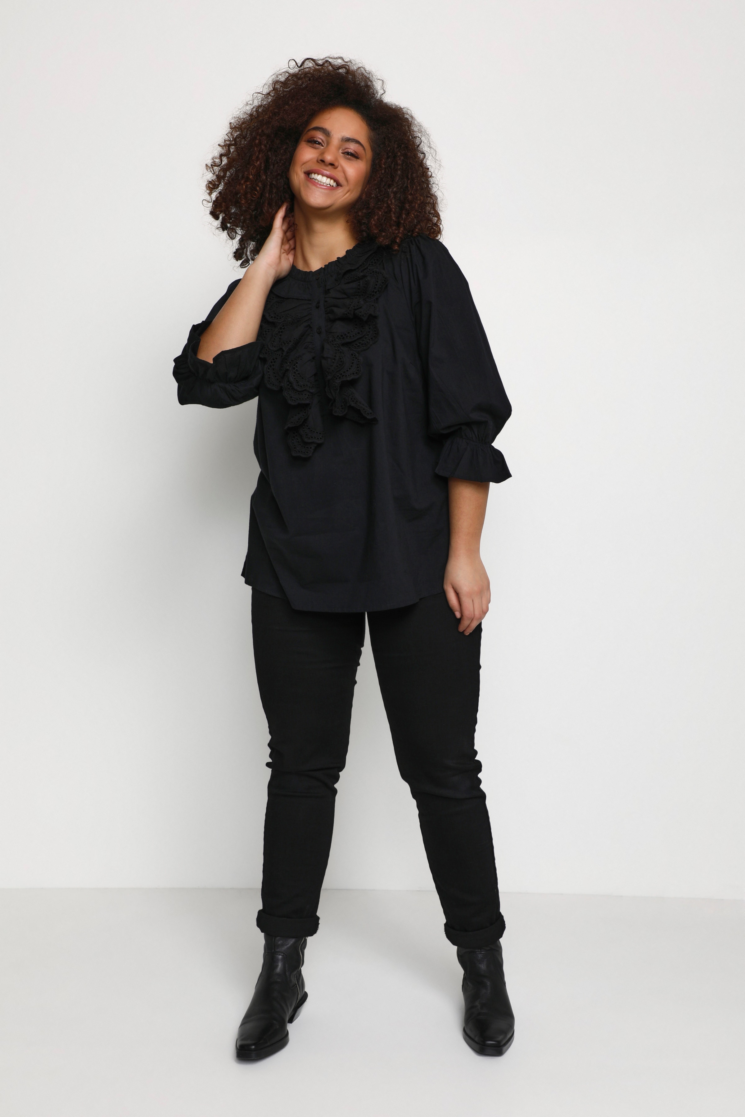 KCangli Blouse with long sleeve LOOKBOOK FRONT 10581017-100121
