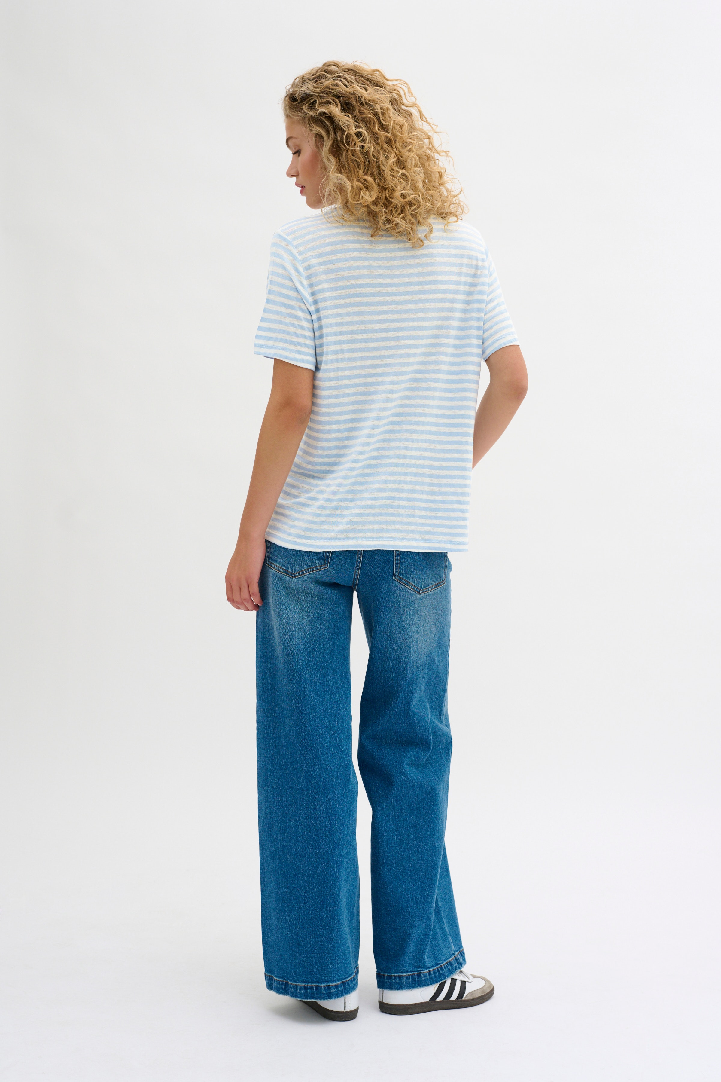 LisaMW Linen T-shirt LOOKBOOK BACK 10704599-105435