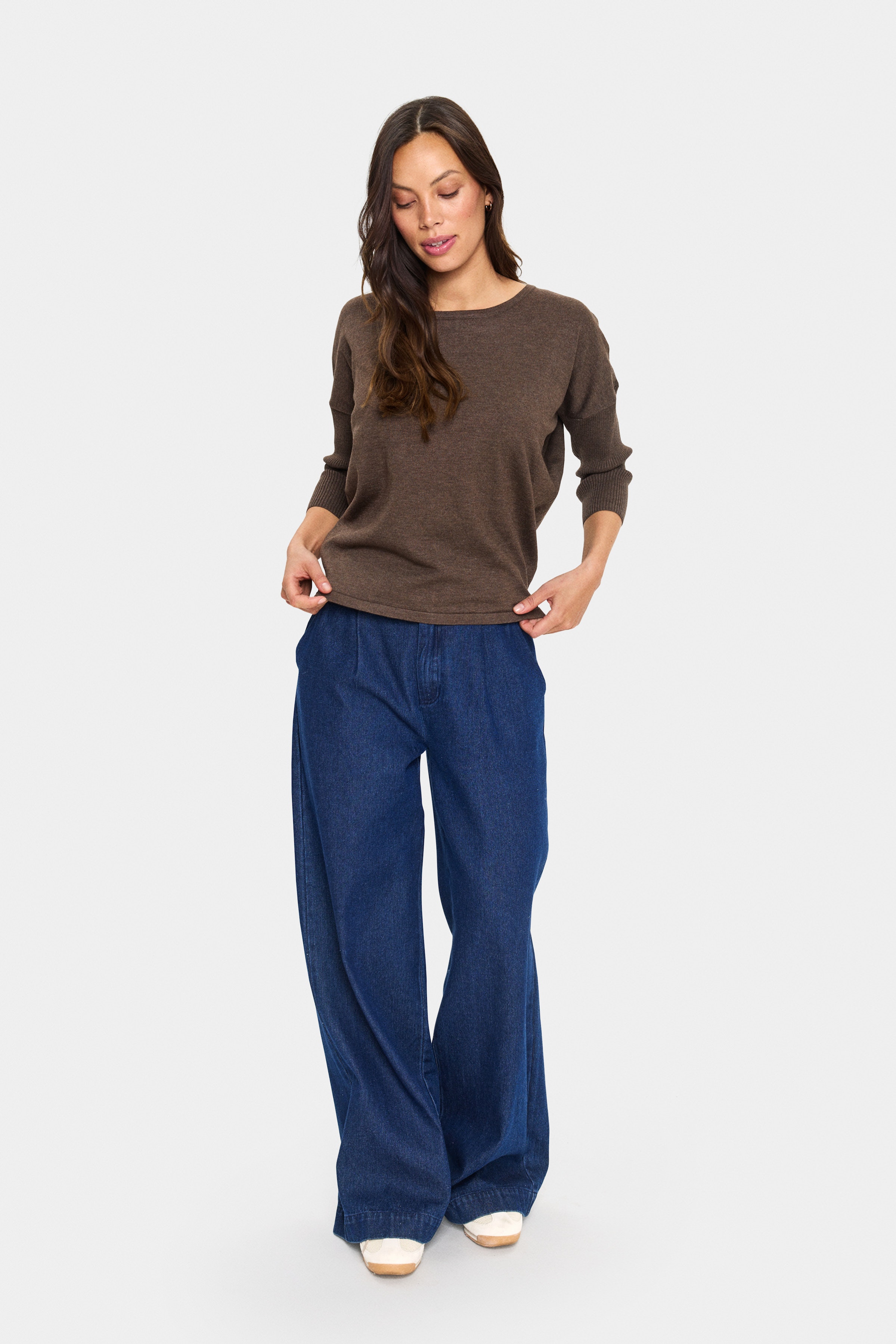 MilaSZ R-Neck Pullover LOOKBOOK FRONT 30500003-1908101