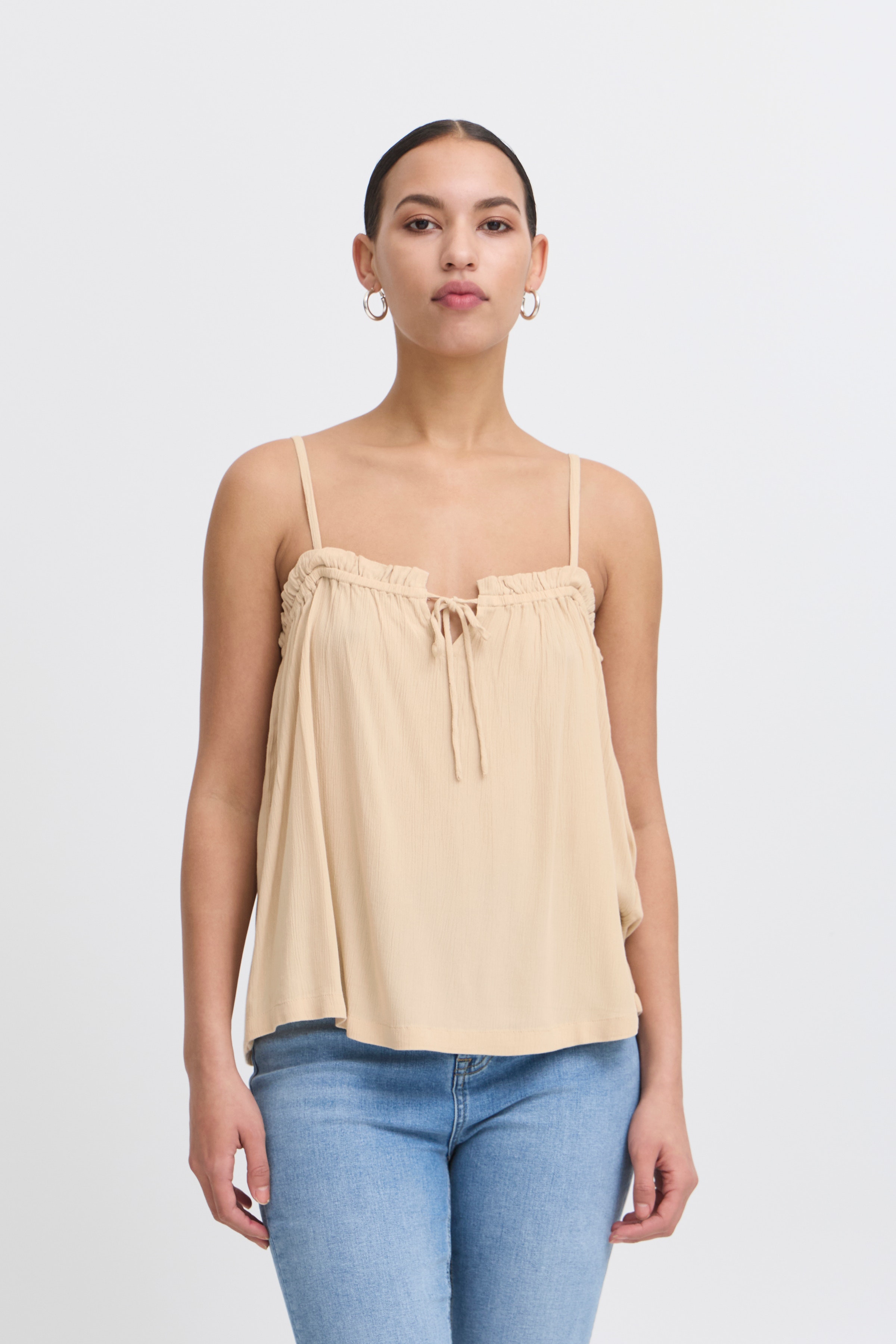 IHMARRAKECH Kurzarm-Bluse LOOKBOOK FRONT 20122945-151306