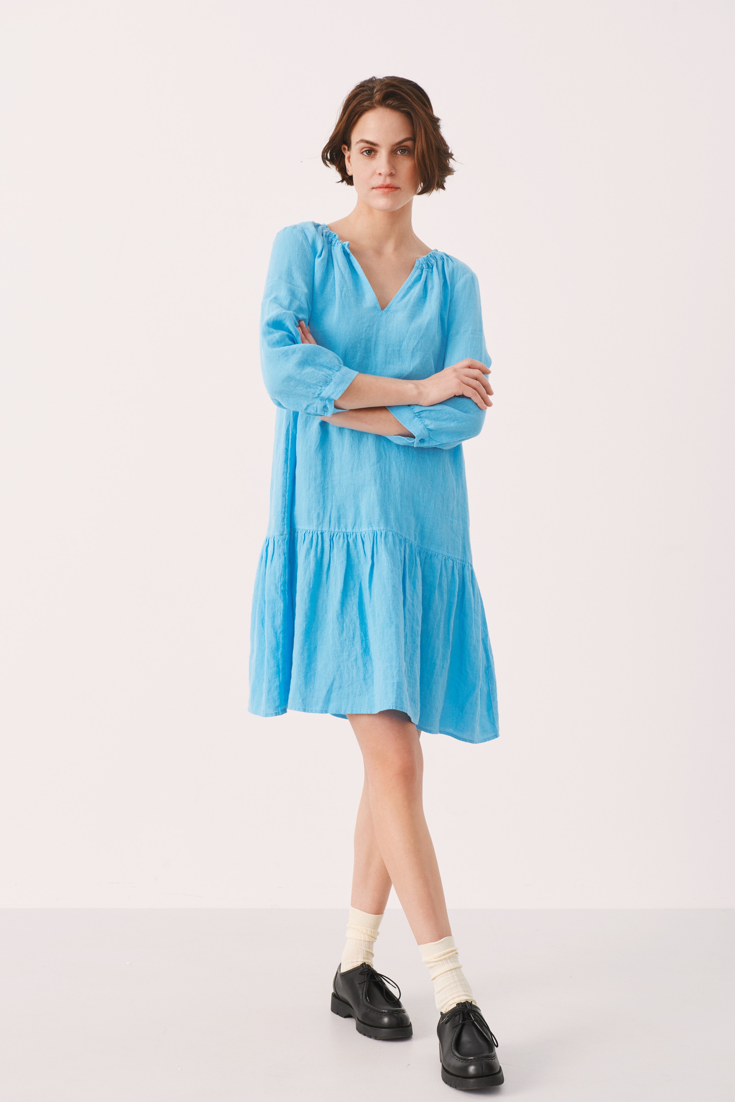 ChaniaPW Leinenkleid LOOKBOOK FRONT 30305175-164526