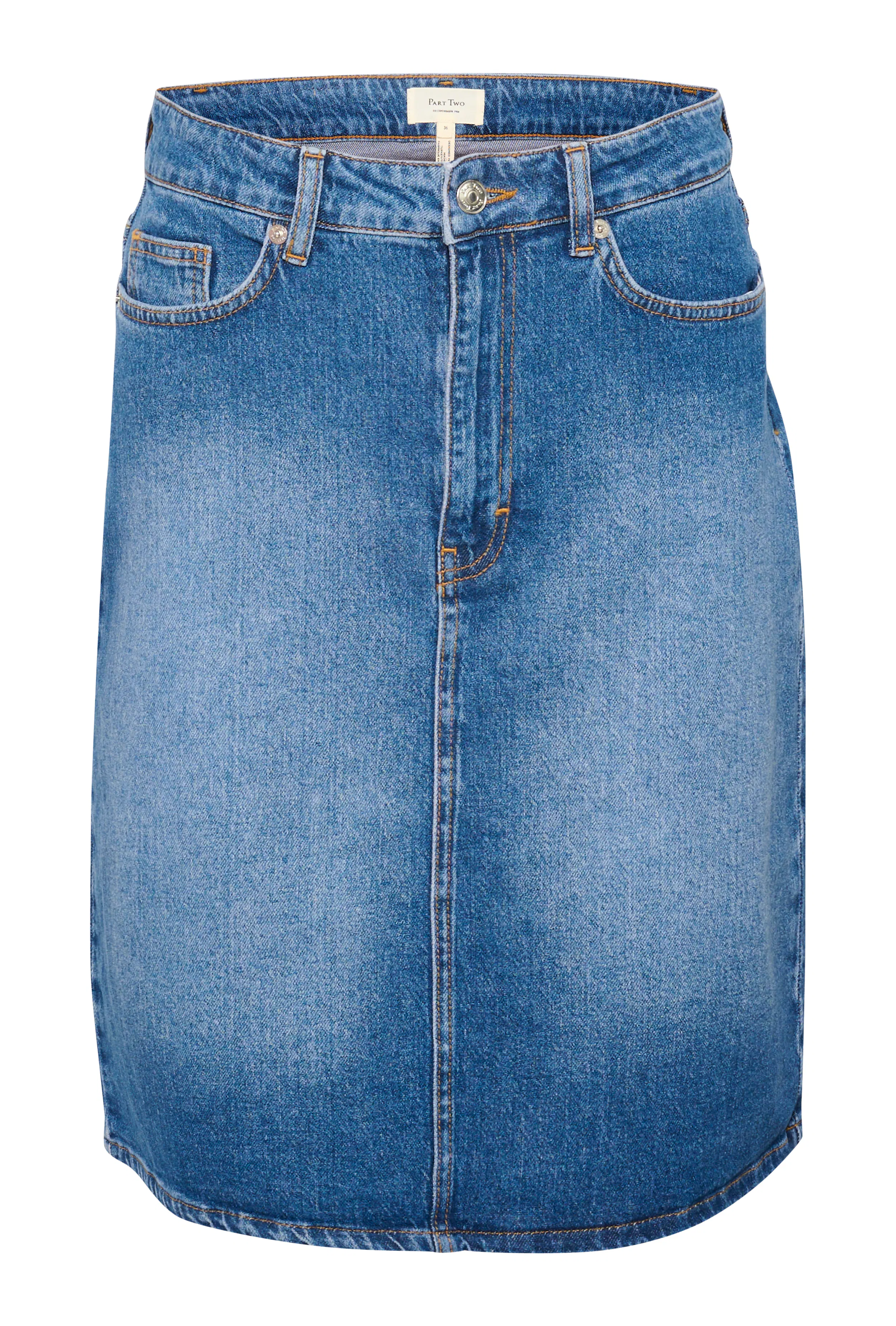 LejaPW Denim Kjol PACK FRONT 30309336-300156