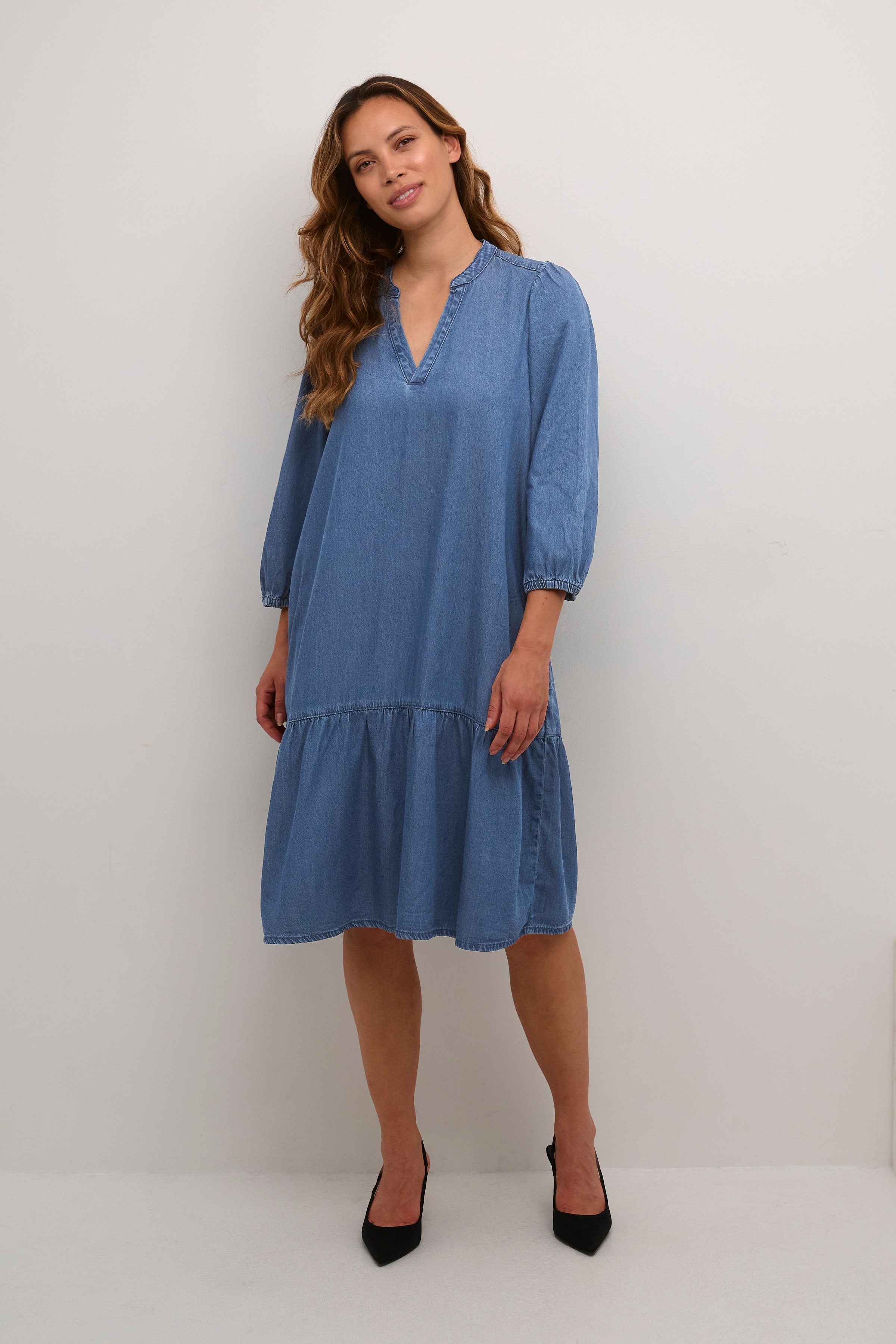 CUarpa Denim dress LOOKBOOK FRONT 50110305-500029