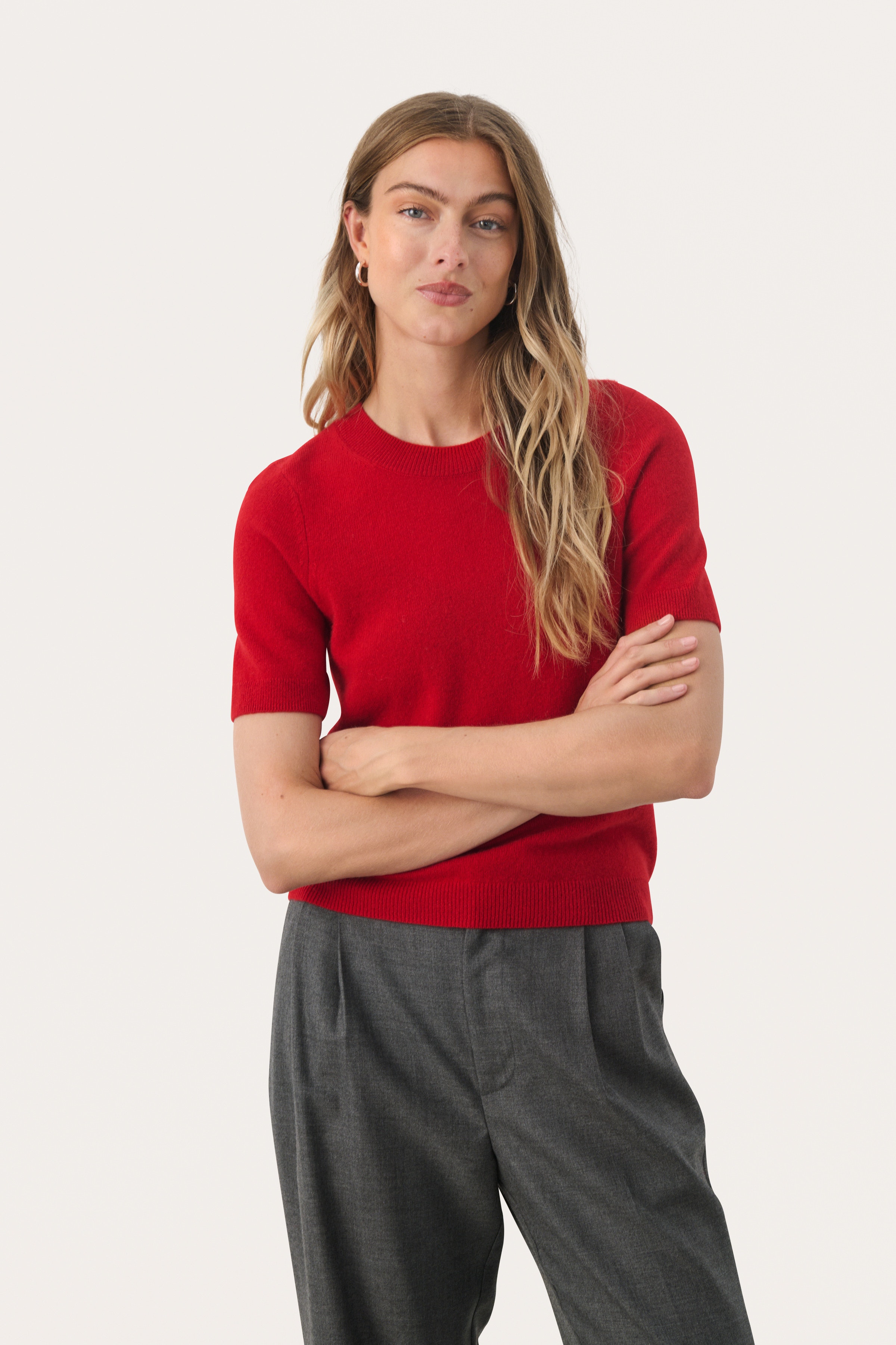 EverlottaPW Short-sleeved cashmere sweater LOOKBOOK FRONT 30307338-181657