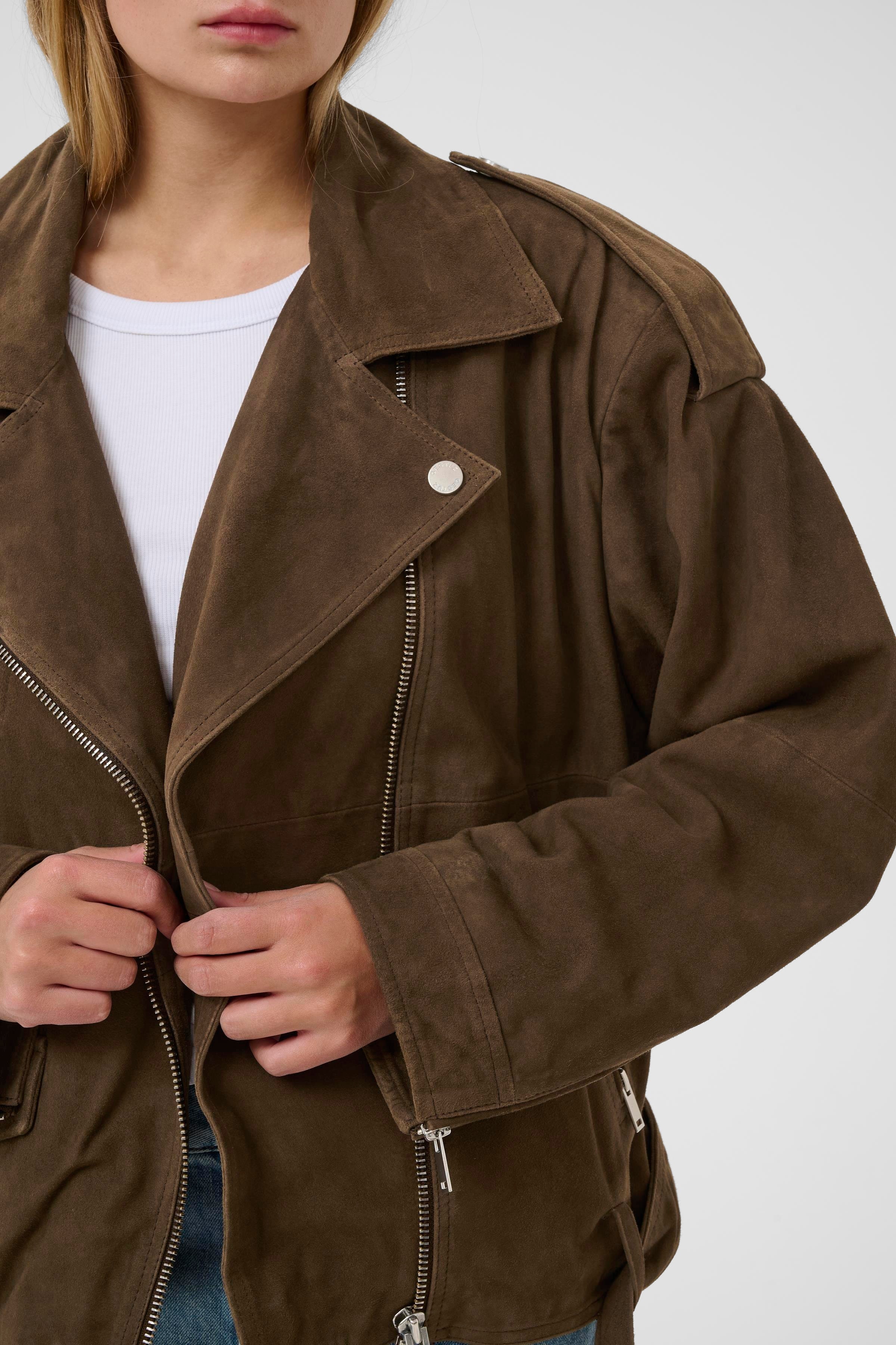 GZvida Suede jacket LOOKBOOK DETAIL 10911118-191119