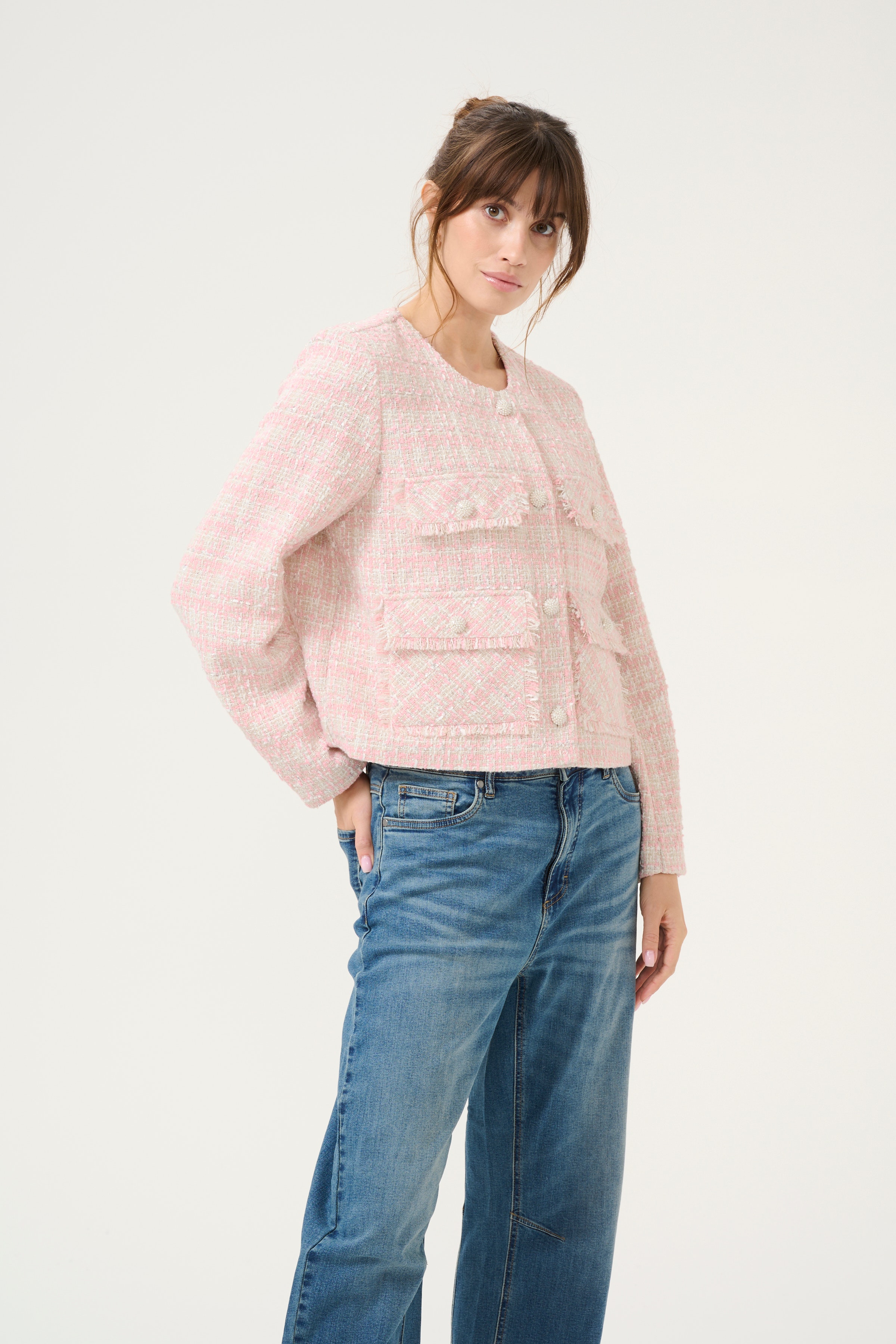 CUcoca Bouclé jacket LOOKBOOK FRONT 50111308-107452