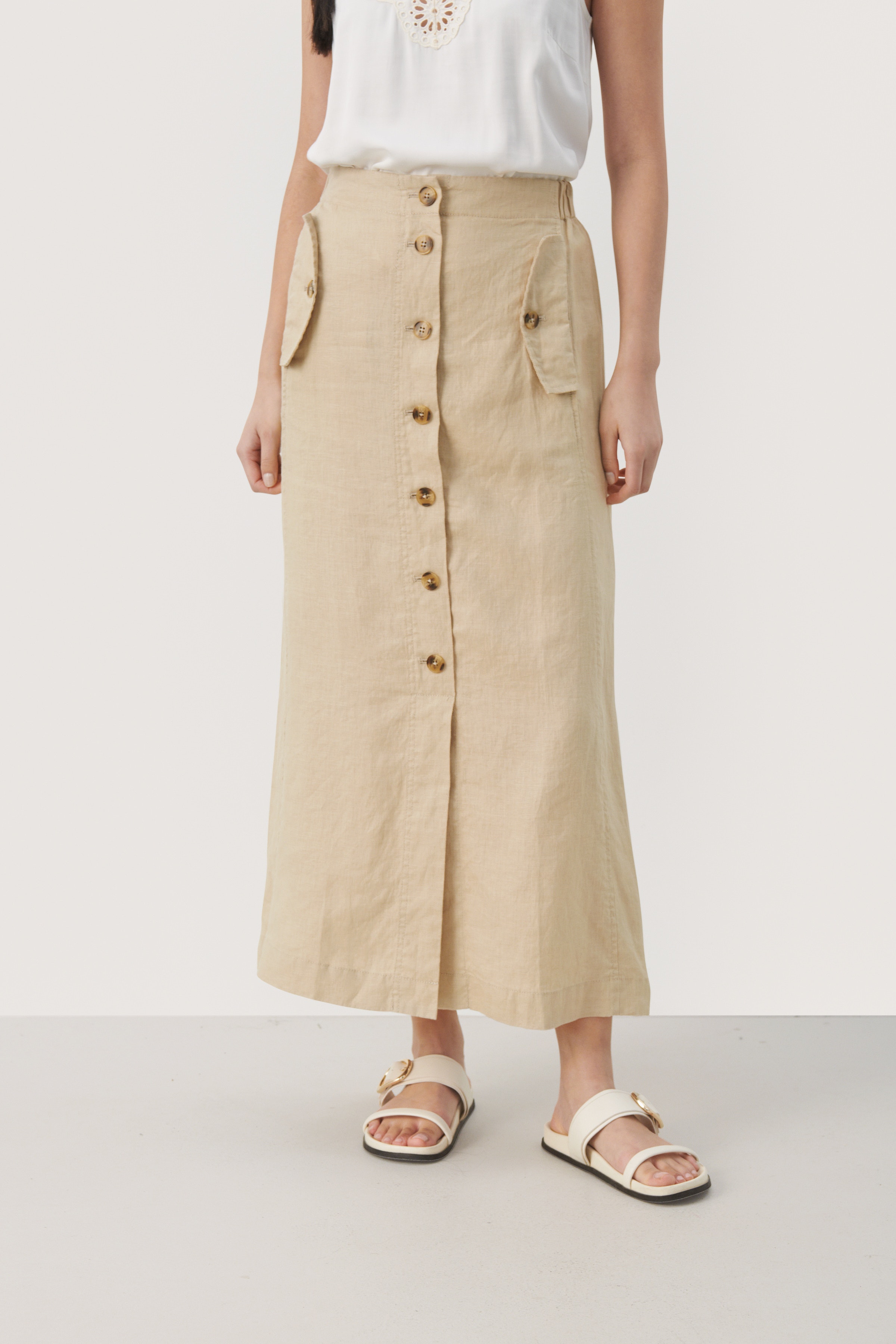 GilsaPW Lång kjol LOOKBOOK FRONT 30308583-151307