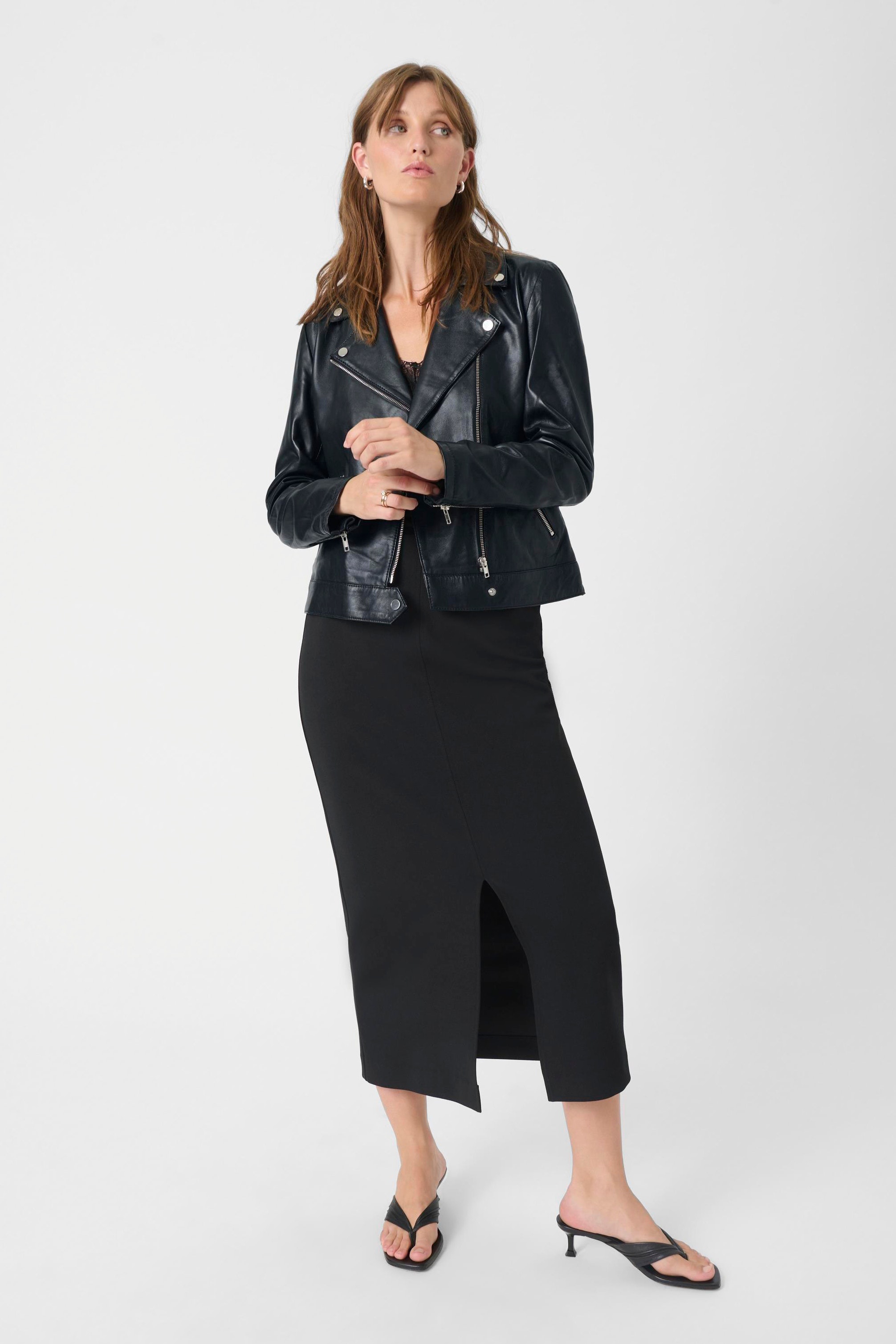 SLMaeve Læderjakke LOOKBOOK FRONT 30403641-40050