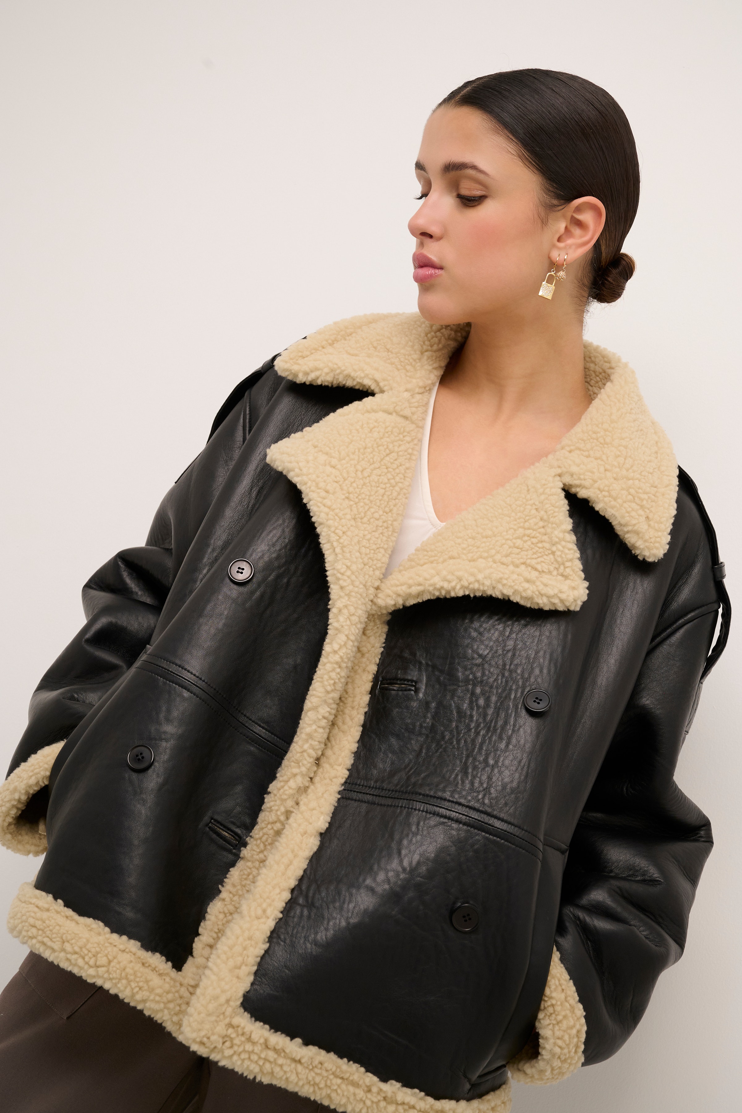 KleoKB Läderjacka LOOKBOOK FRONT 10104515-194008