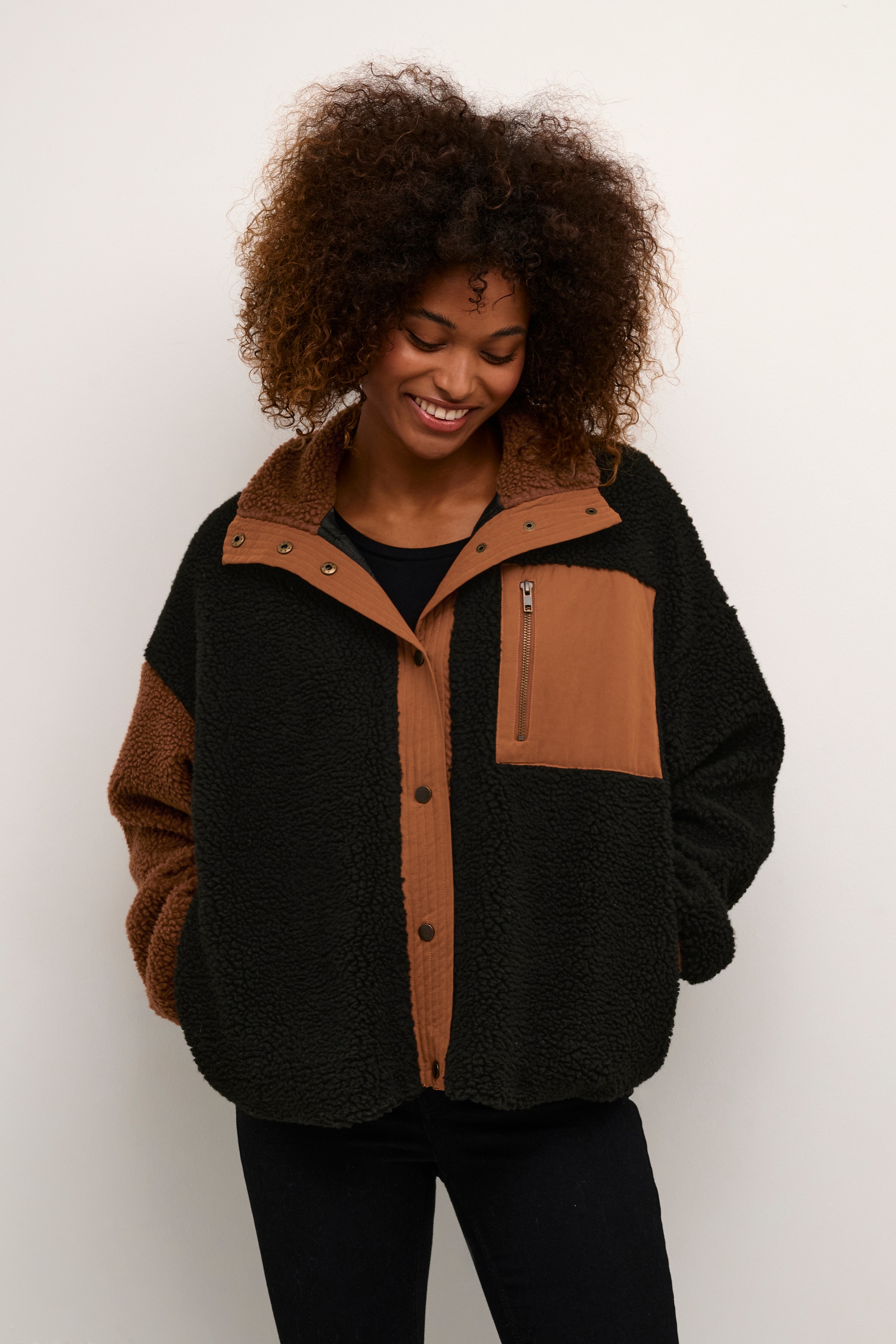 CUtally Teddy fleece jacket LOOKBOOK FRONT 50109006-500012