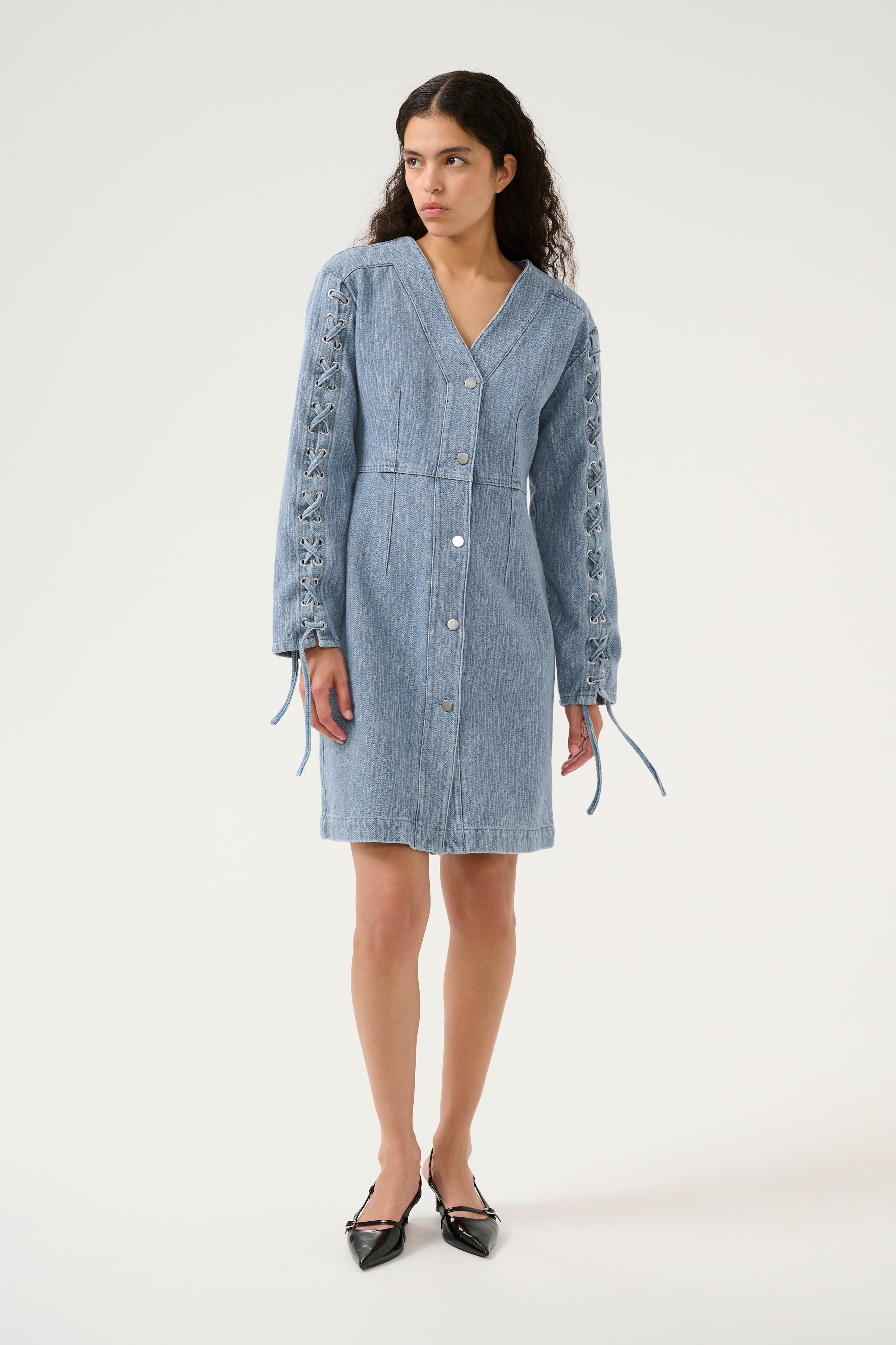 KBUrbana Denim dress LOOKBOOK FRONT 10105414-100130