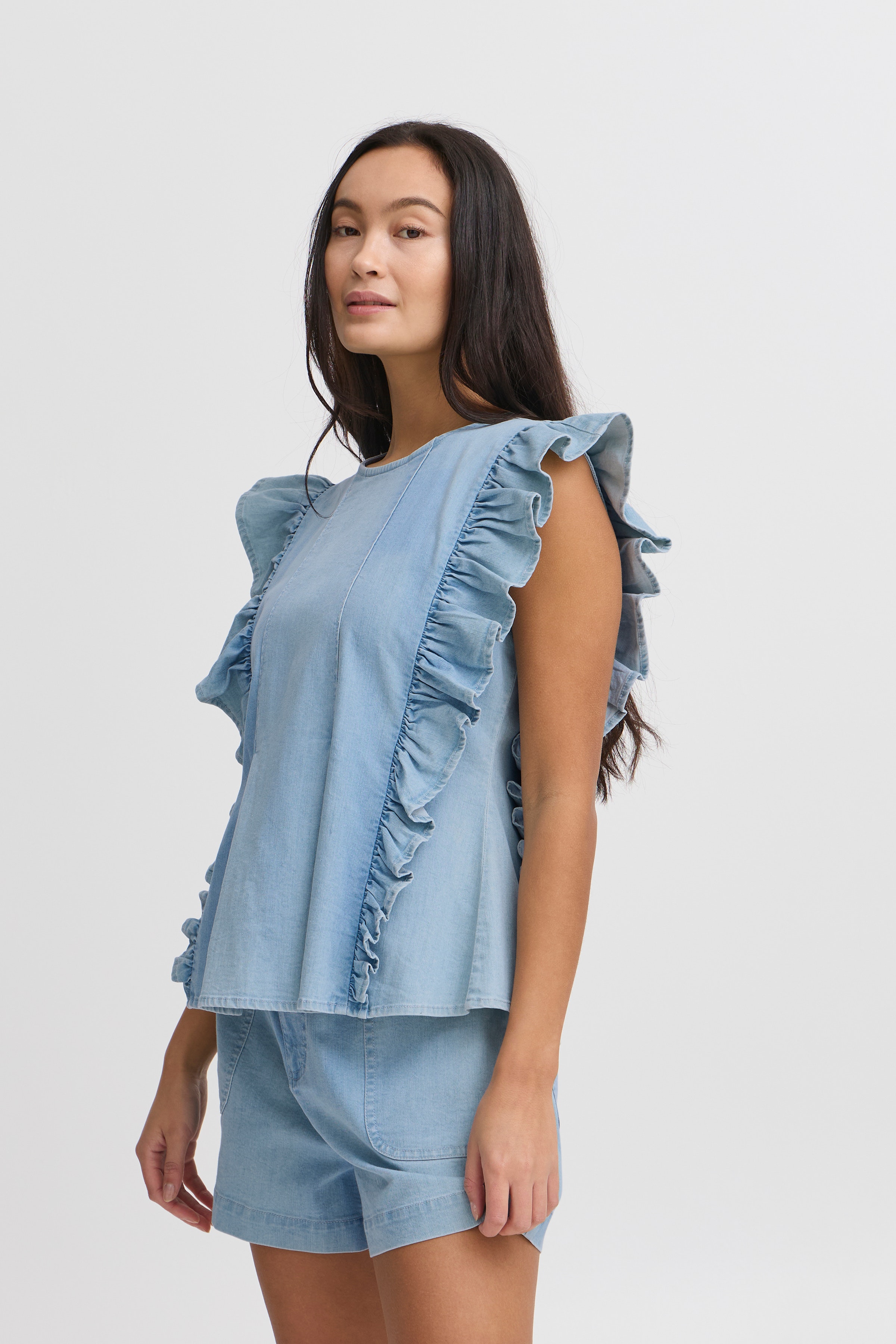 IRTRICA Ärmellose Bluse LOOKBOOK FRONT 20122995-204093