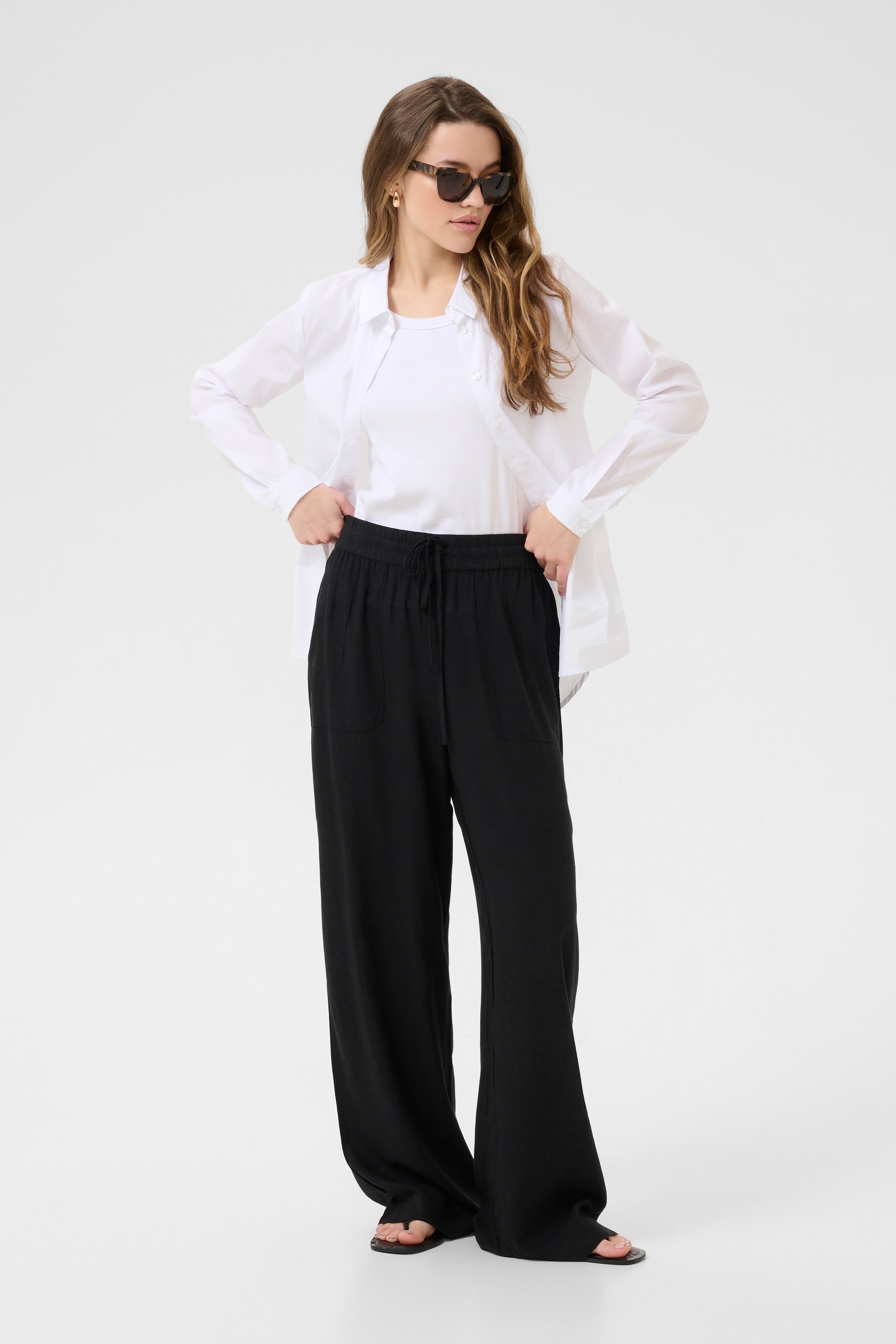 KAmilia Linen trousers LOOKBOOK FRONT 10508314-100121