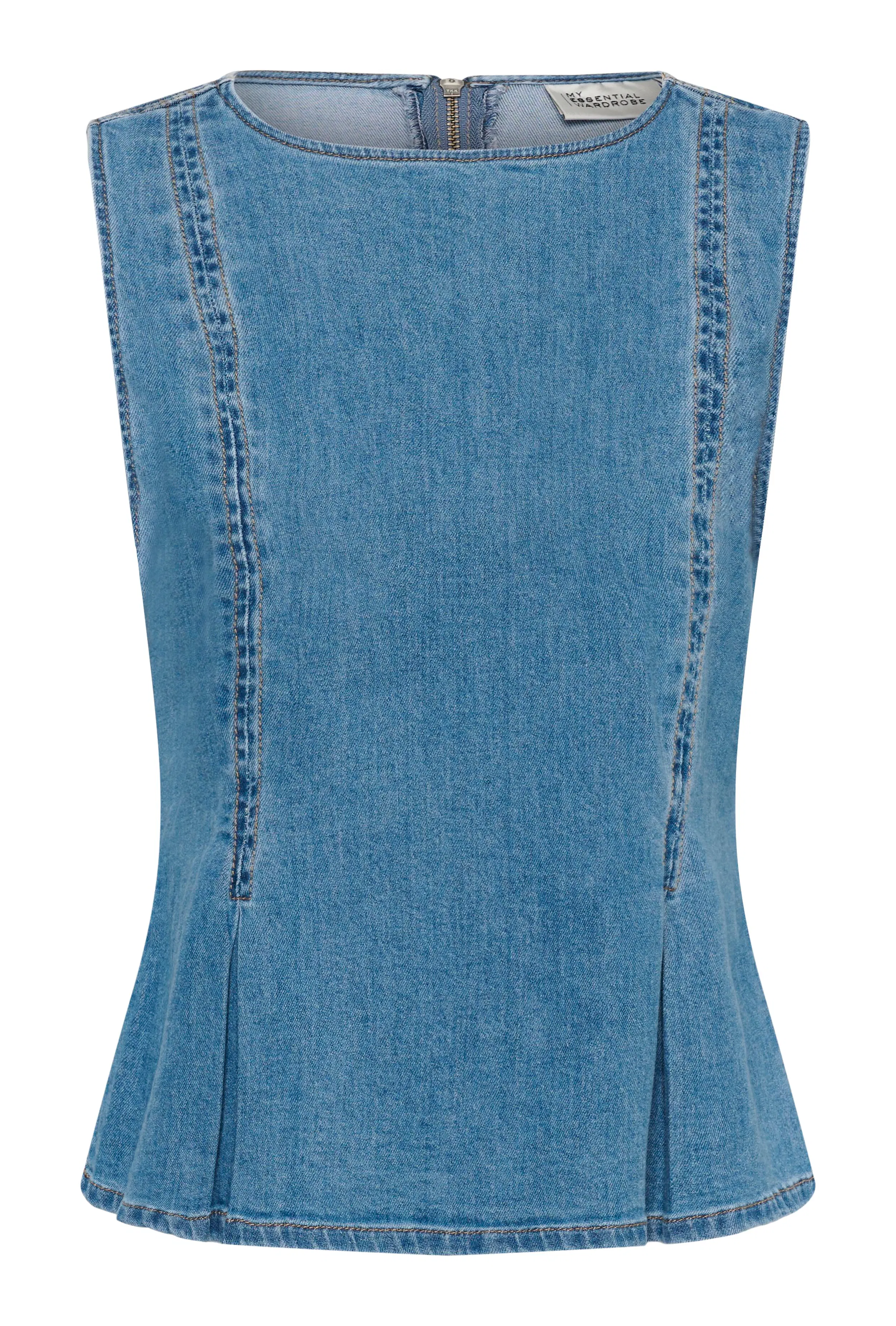 MWLara Denim top PACK FRONT 10705596-100053