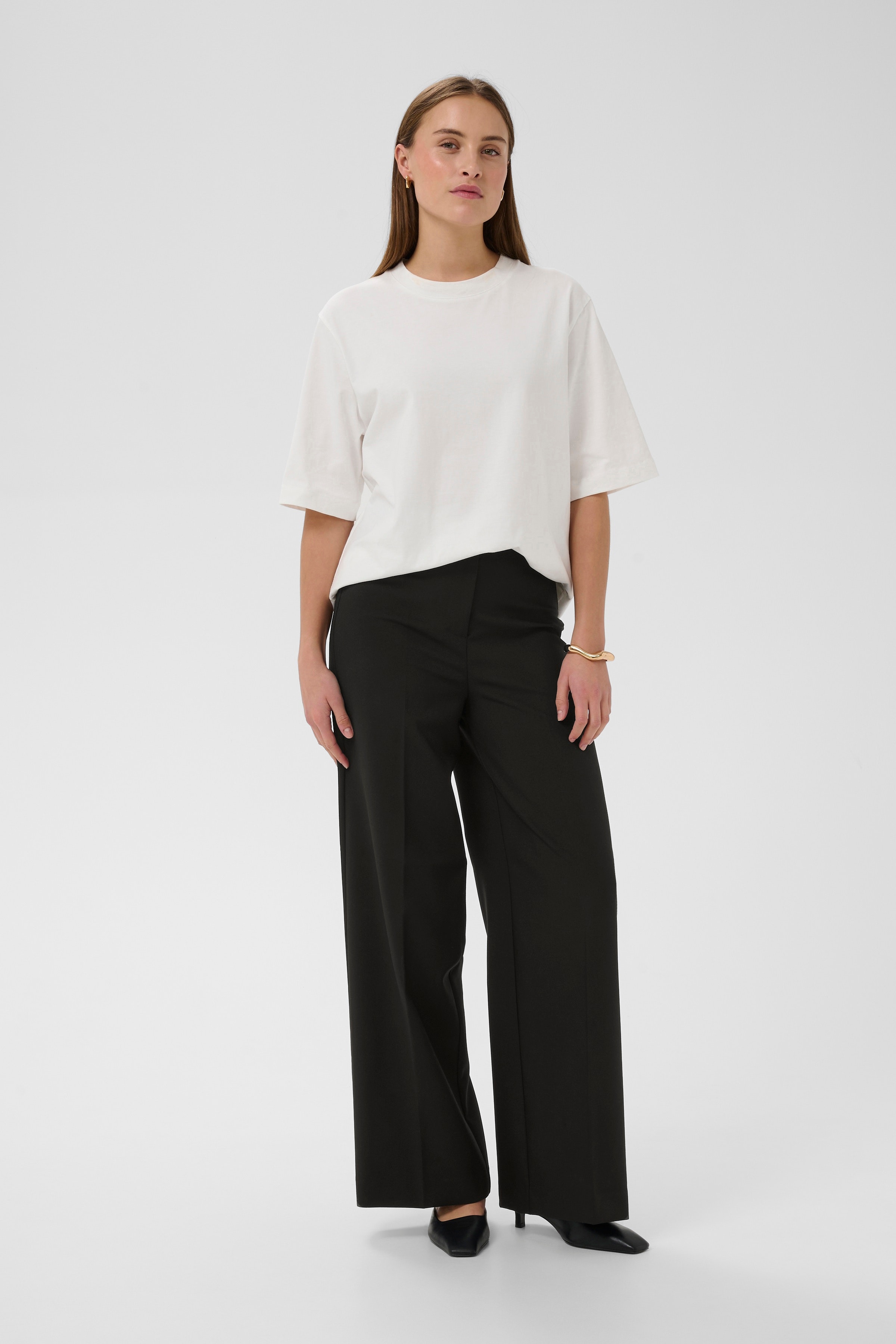 SLCorinne Wide Trousers LOOKBOOK FRONT 30407228-40050
