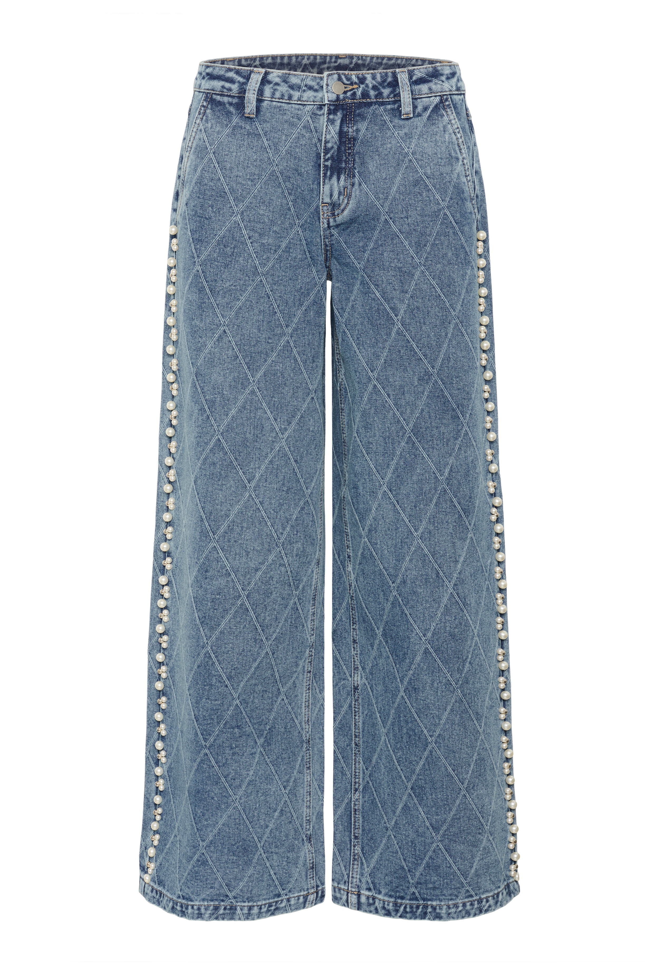CUalys Jeans med perler PACK FRONT 50112280-500027