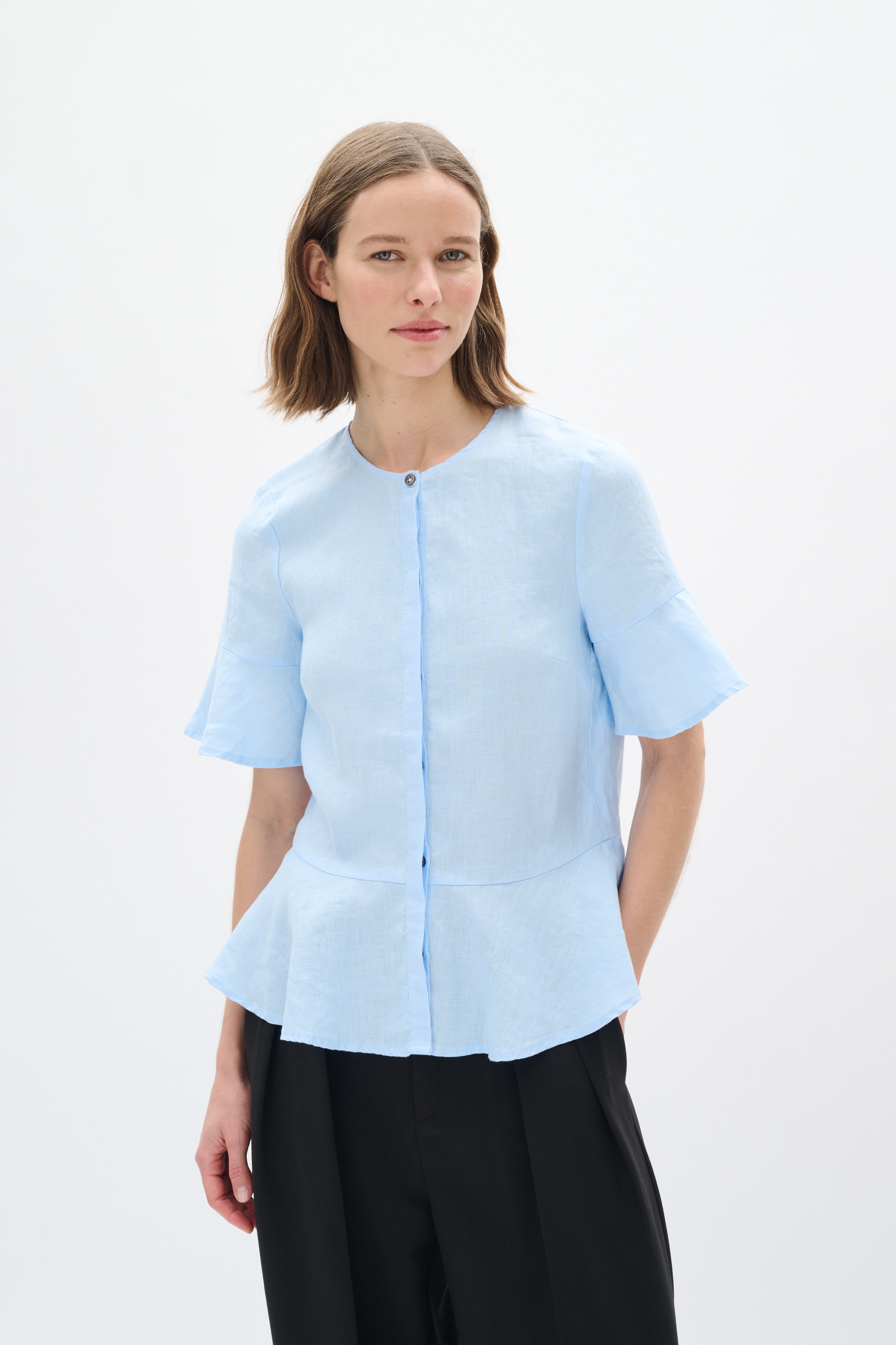 RigittaIW Hør Skjorte LOOKBOOK FRONT 30110343-154031