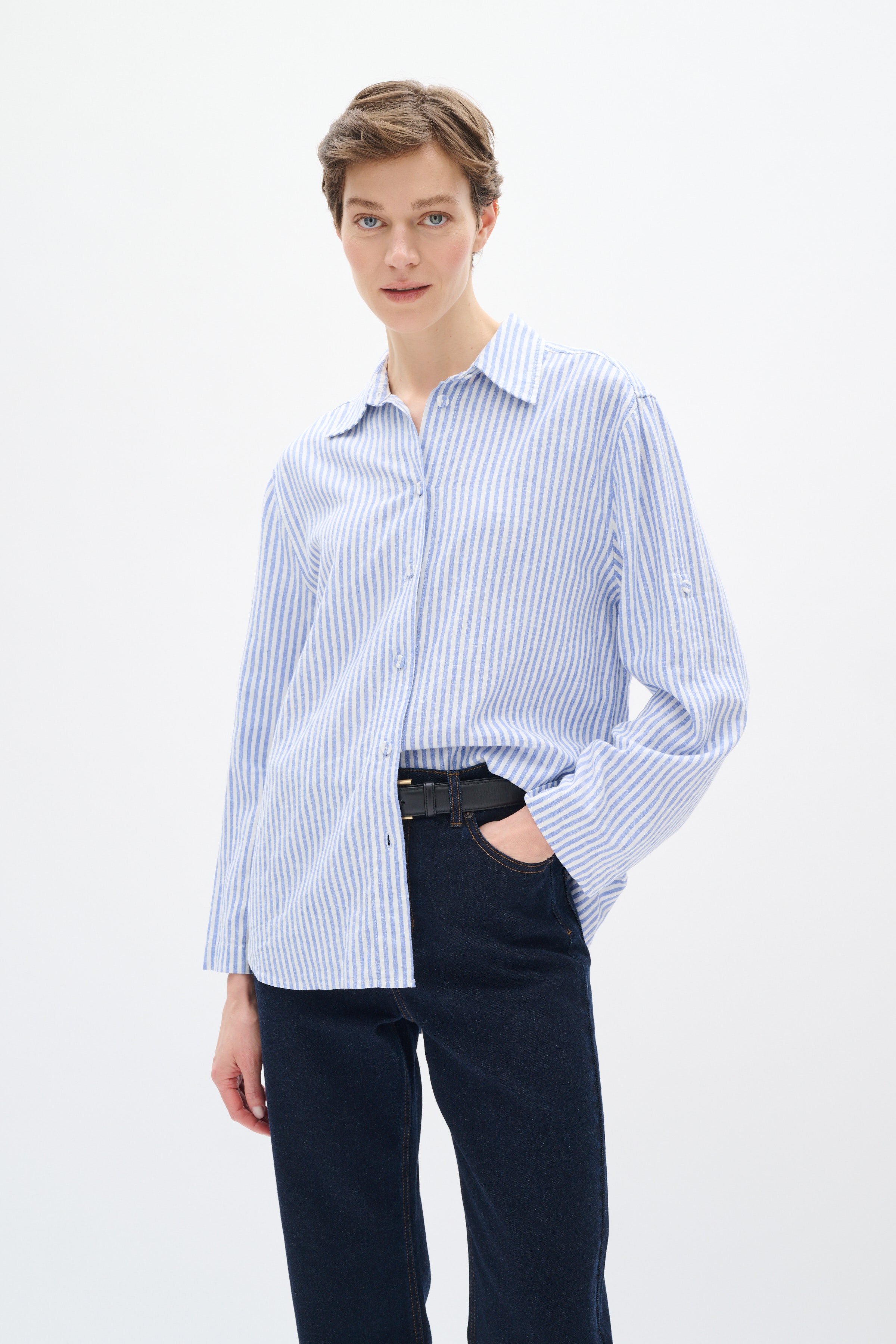 RimoneIW Leinen Hemd LOOKBOOK FRONT 30110367-300012