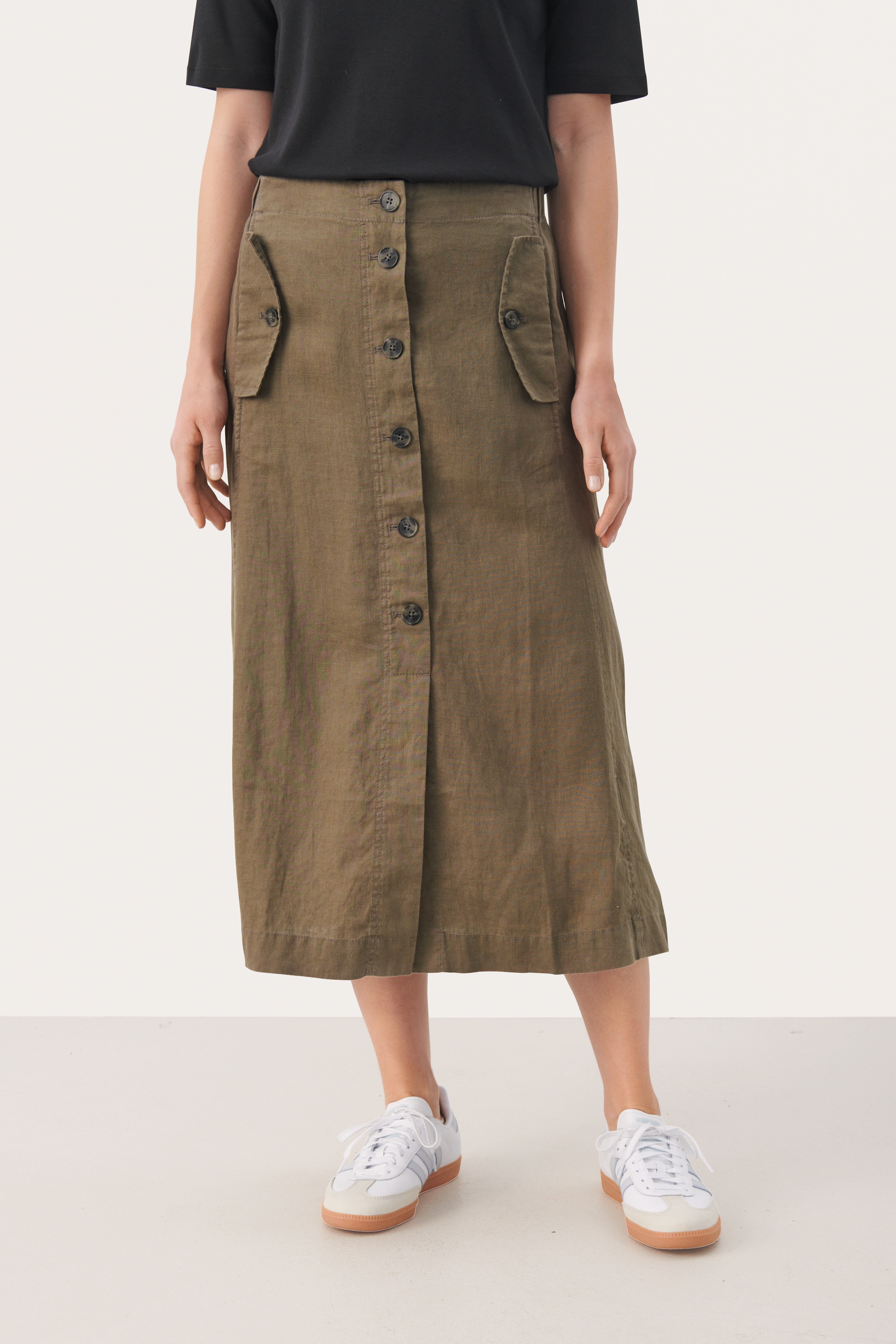 GilsaPW Lång kjol LOOKBOOK FRONT 30308583-190820