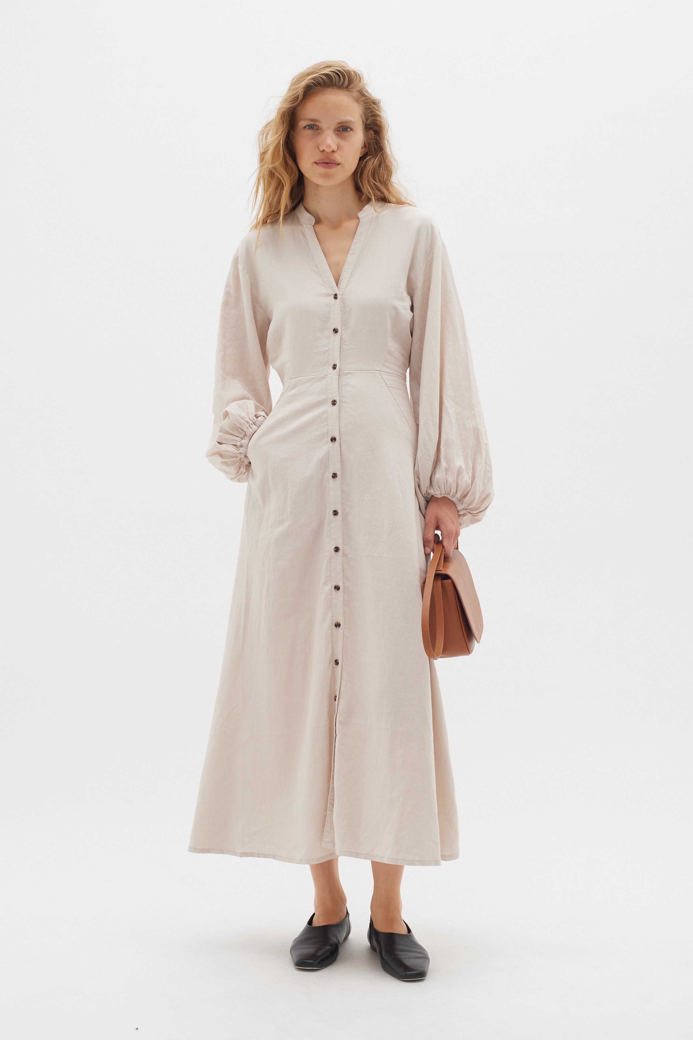 PattieIW Leinen Kleid LOOKBOOK FRONT 30109186-130403