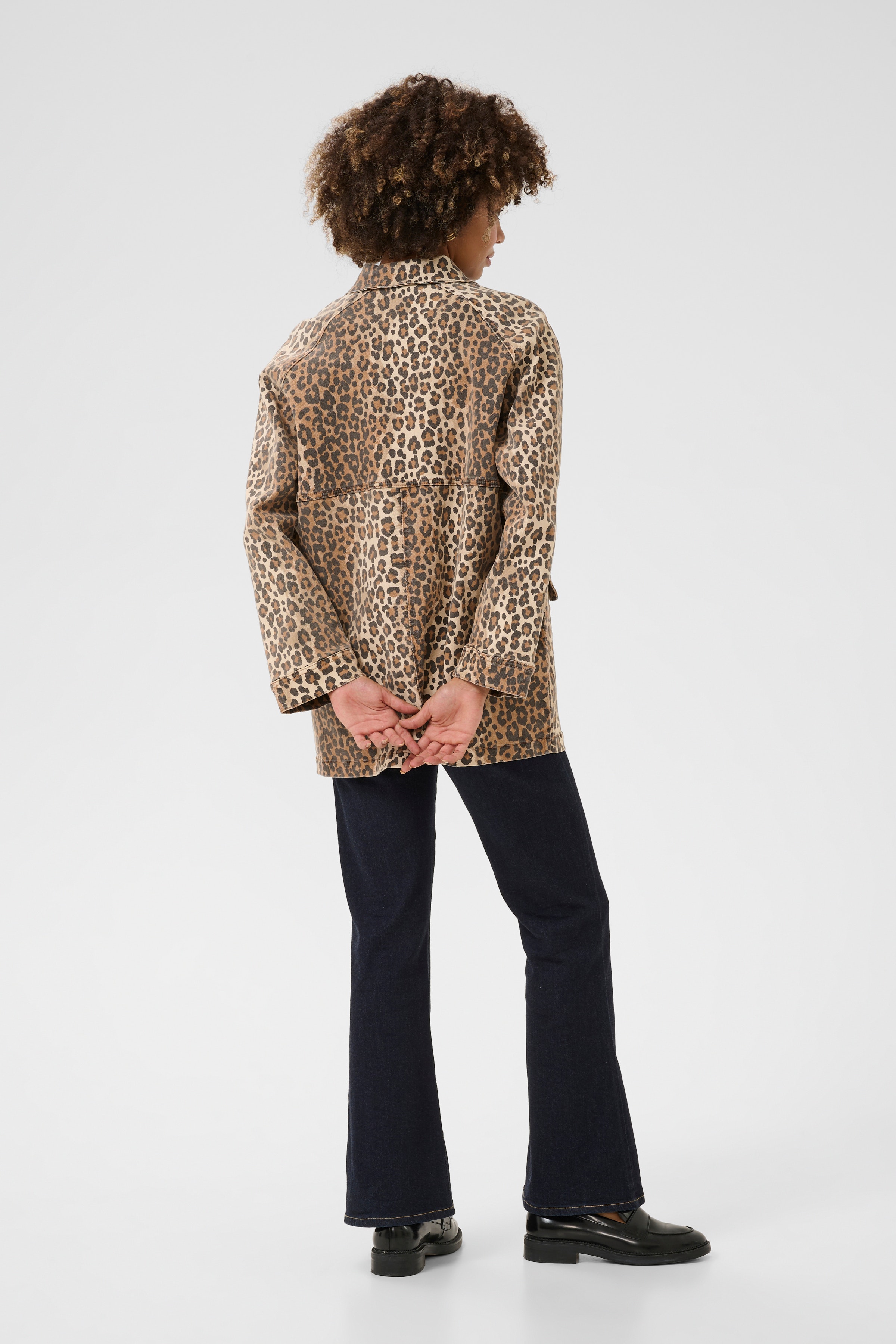 CUaliena Leopard Skjortejakke LOOKBOOK BACK 50111657-107355