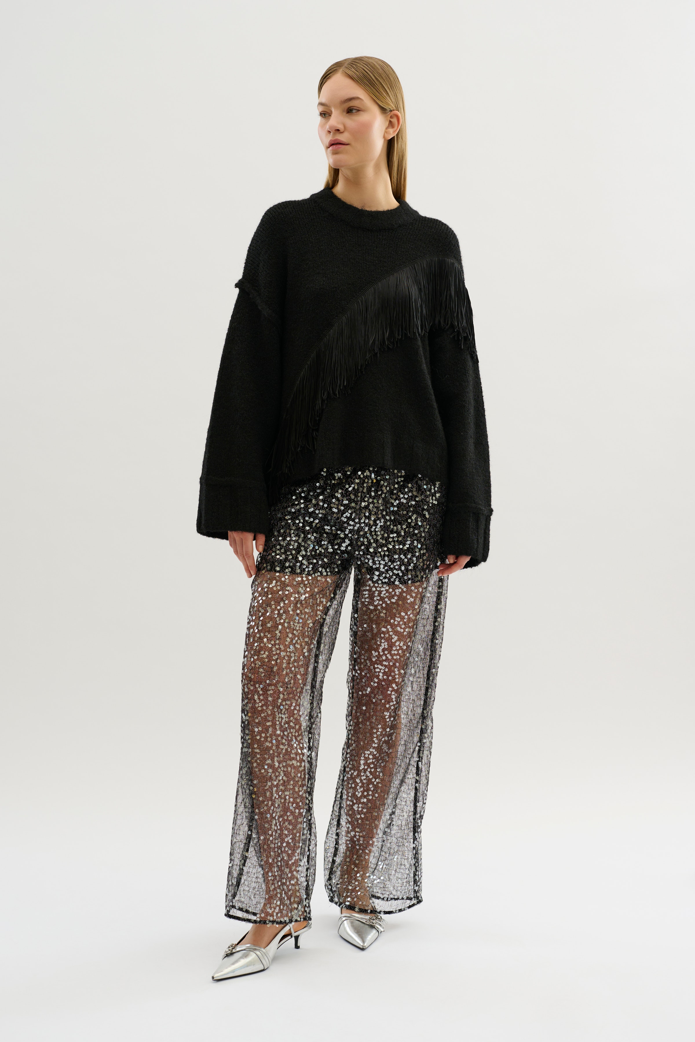 KBSigne Sequin trousers LOOKBOOK FRONT 10105254-194008