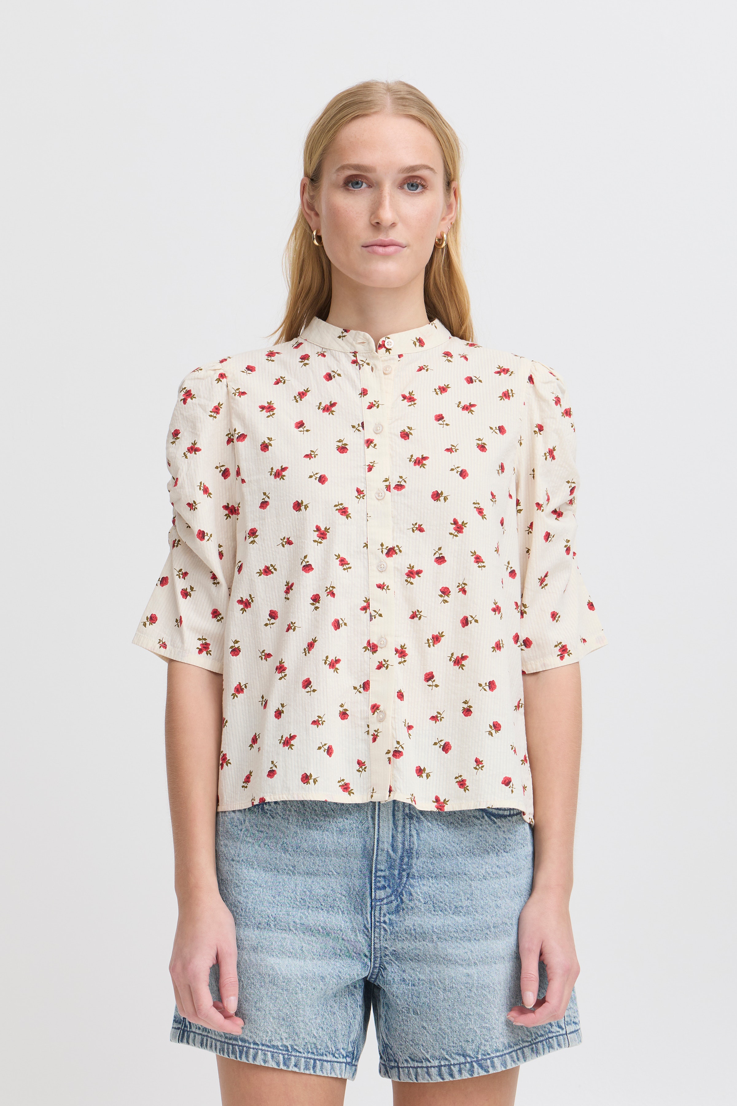 Kortermet skjorte LOOKBOOK FRONT 20123471-204434