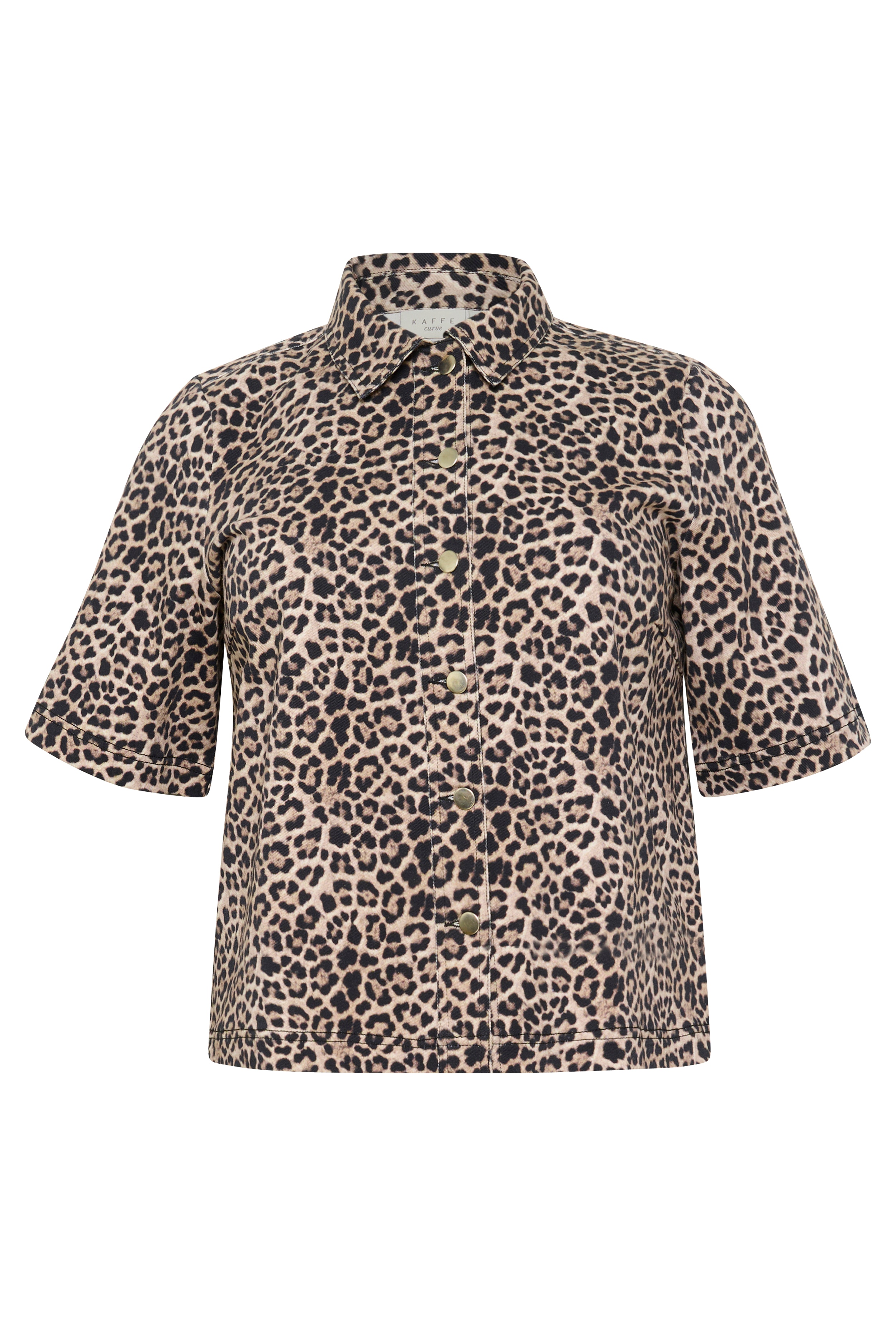 KClinima Leopard Denim Shirt LOOKBOOK FRONT 10583224-107537