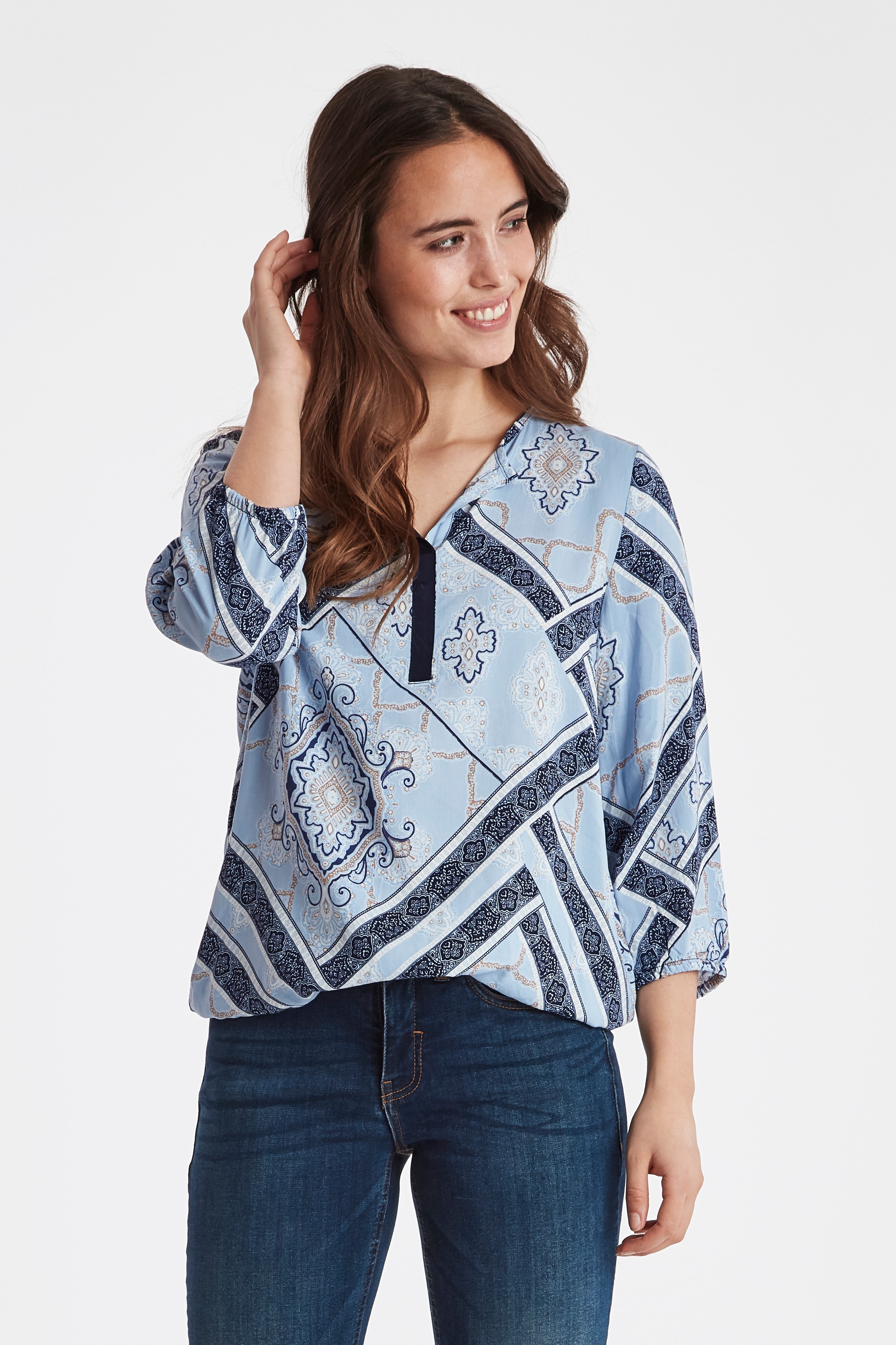 Kortærmet bluse LOOKBOOK FRONT 20607067-69439