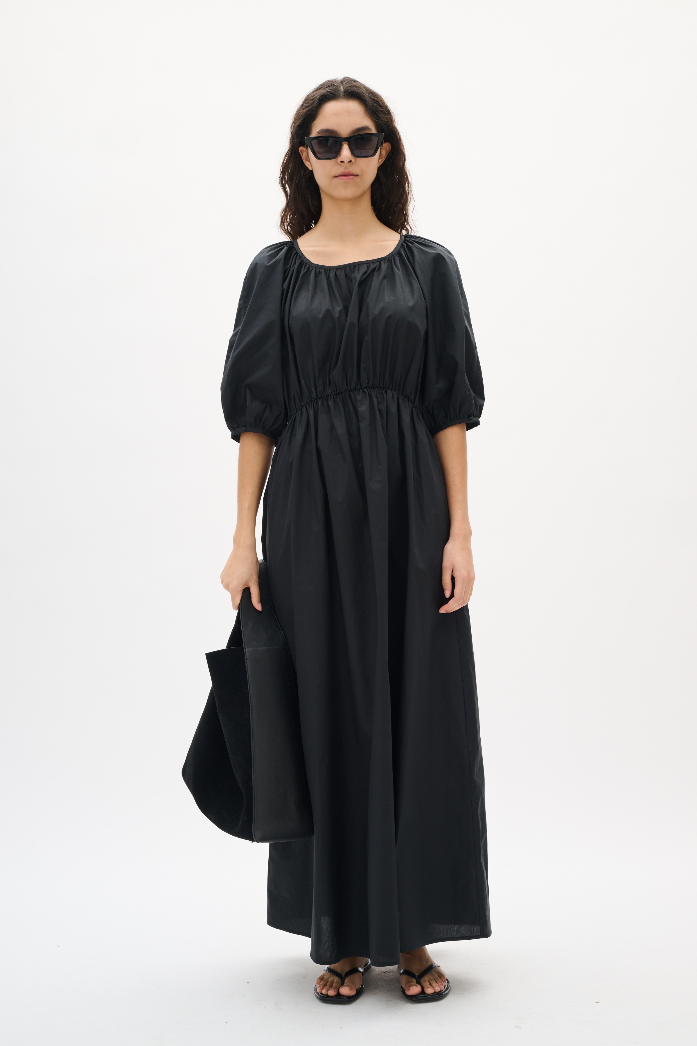 KennaIW Poplin Kjole LOOKBOOK FRONT 30110536-194008