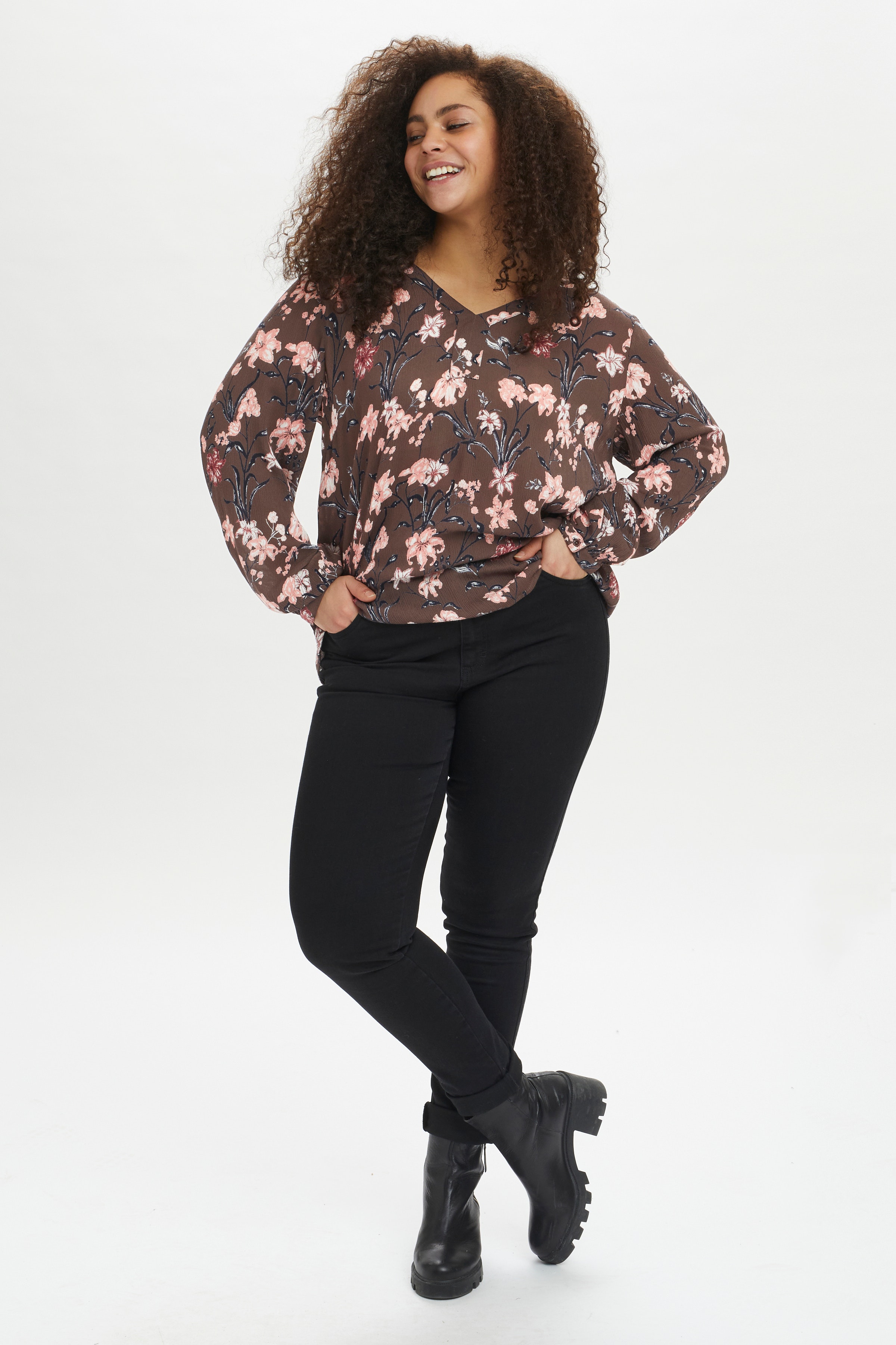 KCbriana Blouse with long sleeve LOOKBOOK FRONT 10580581-101849