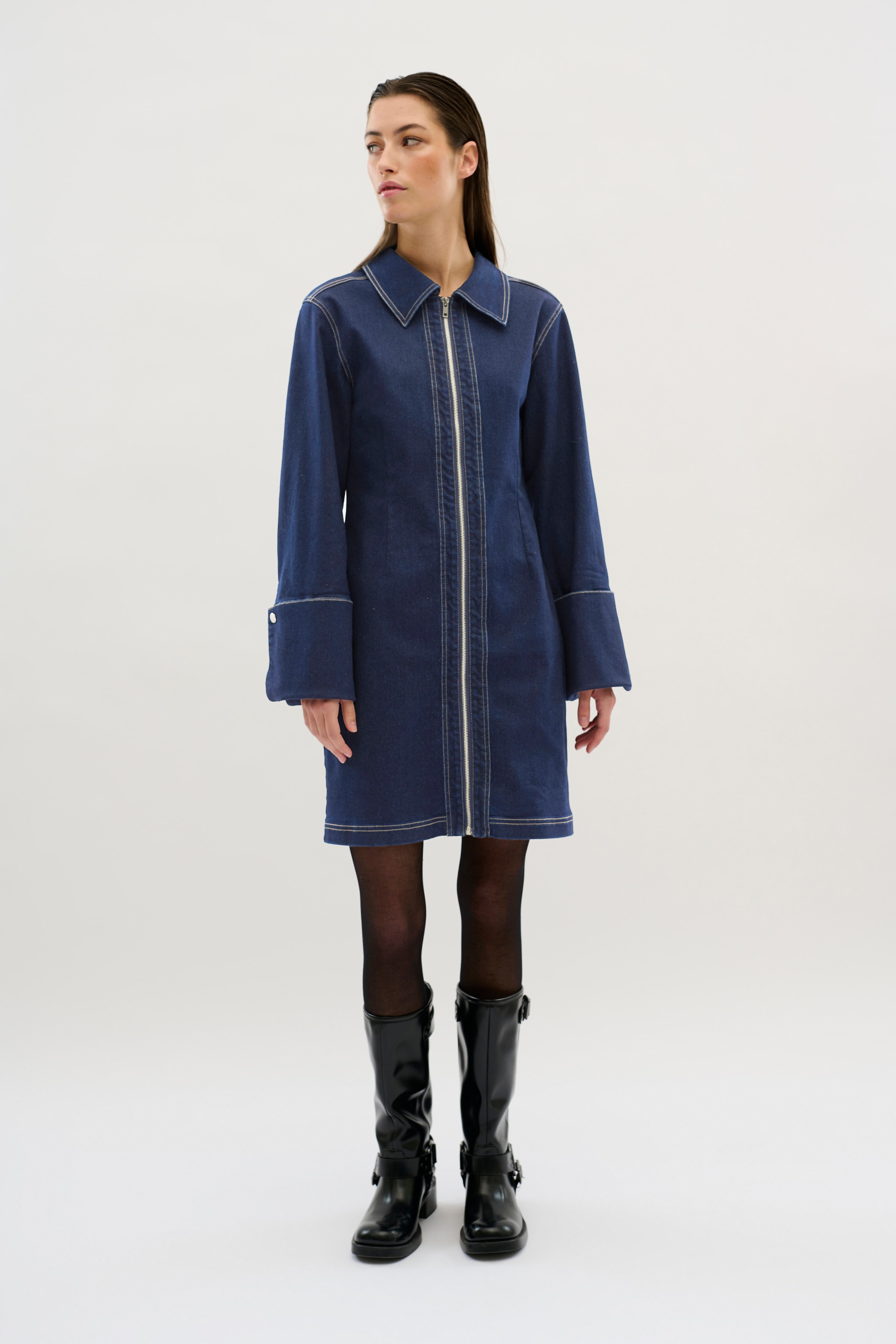 KBRamone Denim dress LOOKBOOK FRONT 10105139-194010