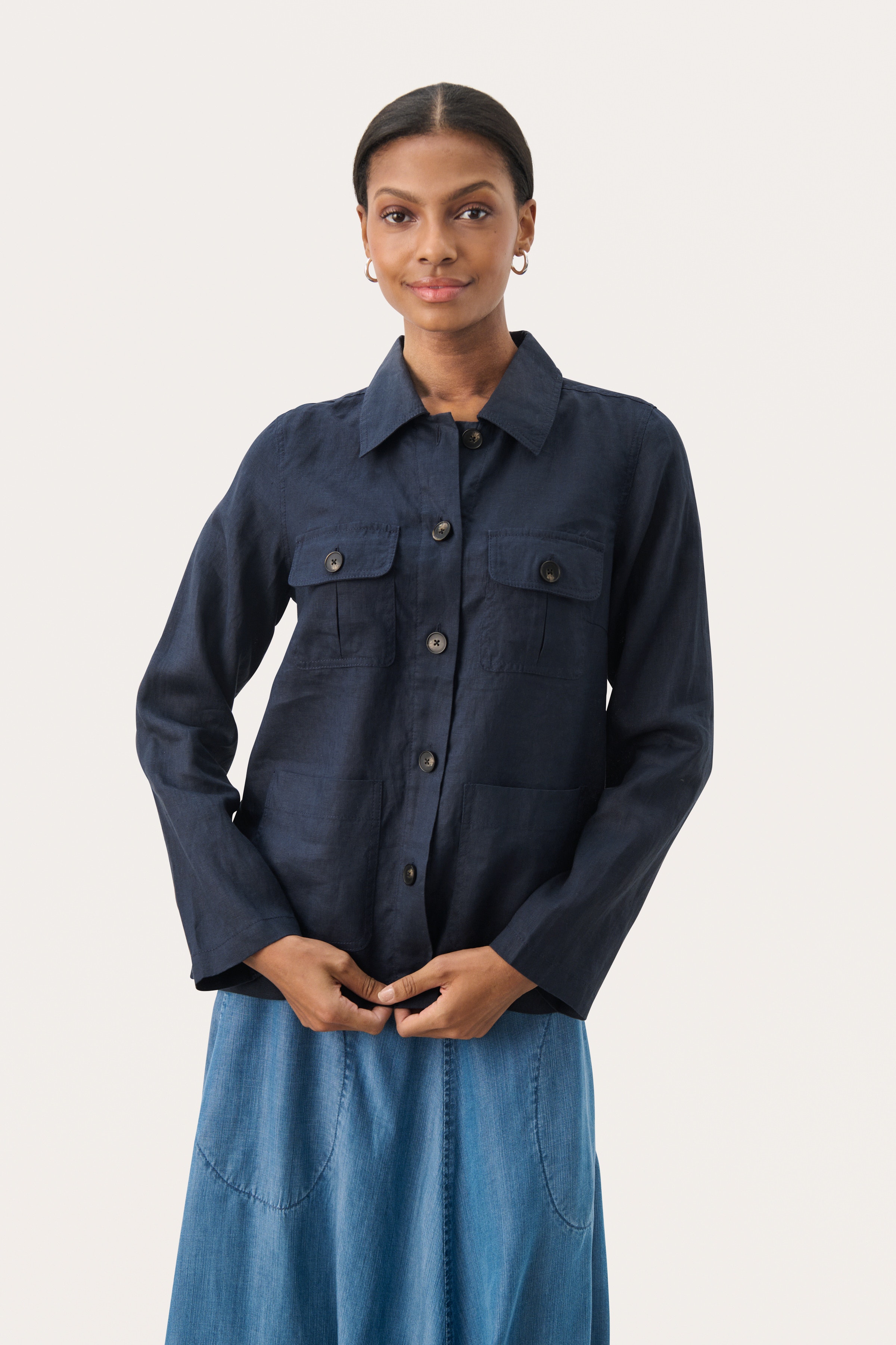 ElnoraPW Linne Blazer LOOKBOOK FRONT 30309560-194109