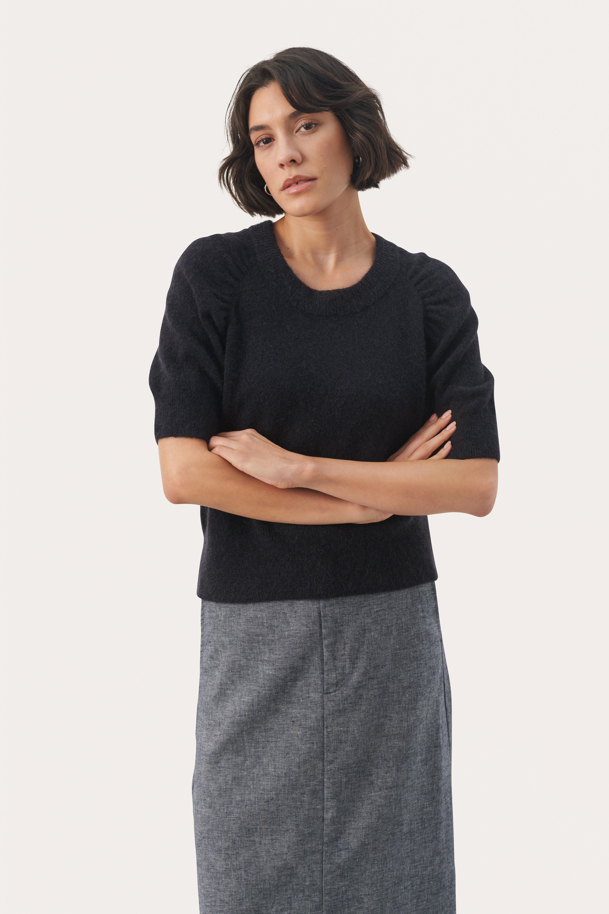 EsperanzaPW Kurzärmliger Strickpullover LOOKBOOK FRONT 30308446-194013