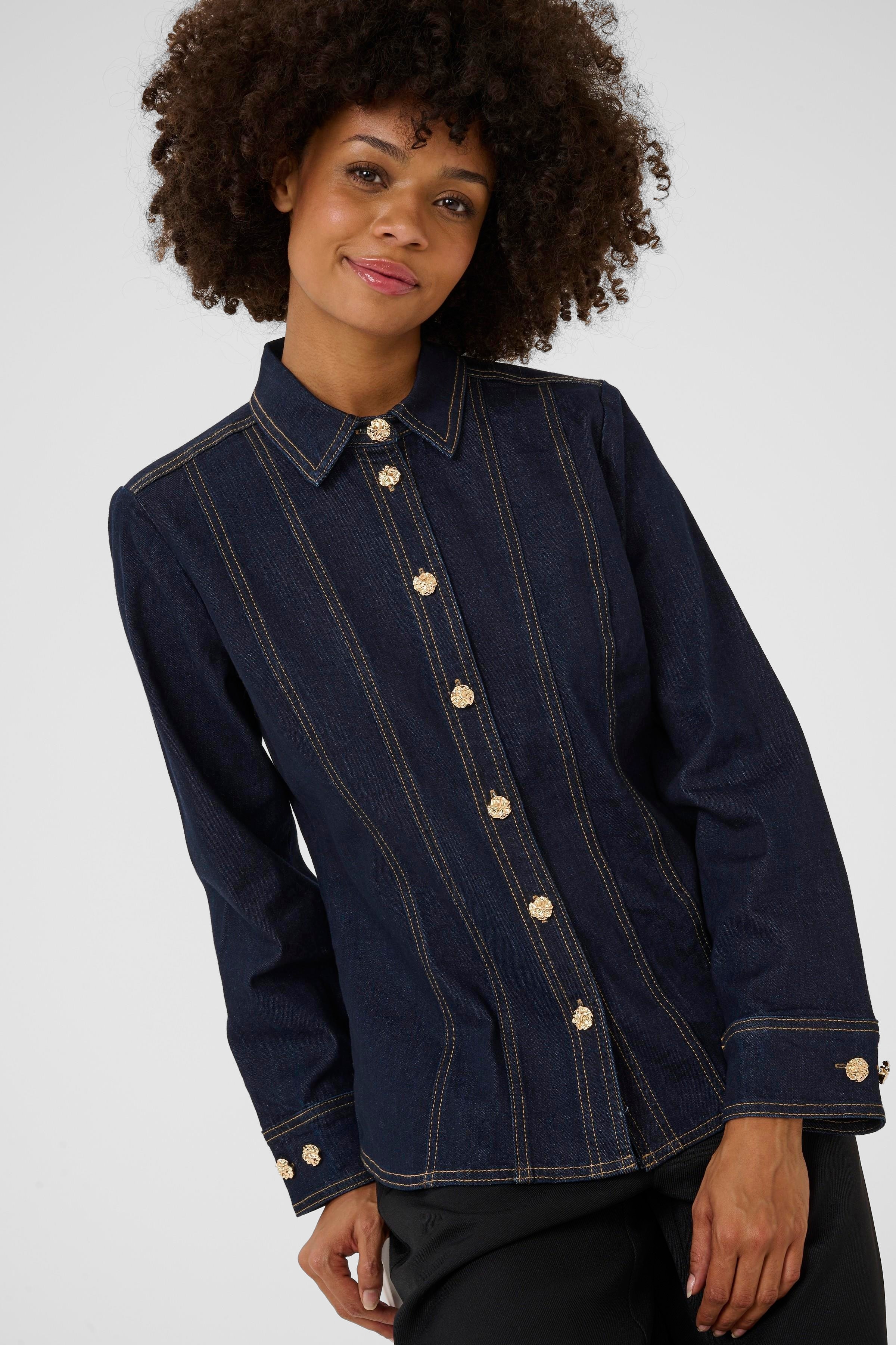 CUbobbie Denimskjorta LOOKBOOK DETAIL 50112271-500119