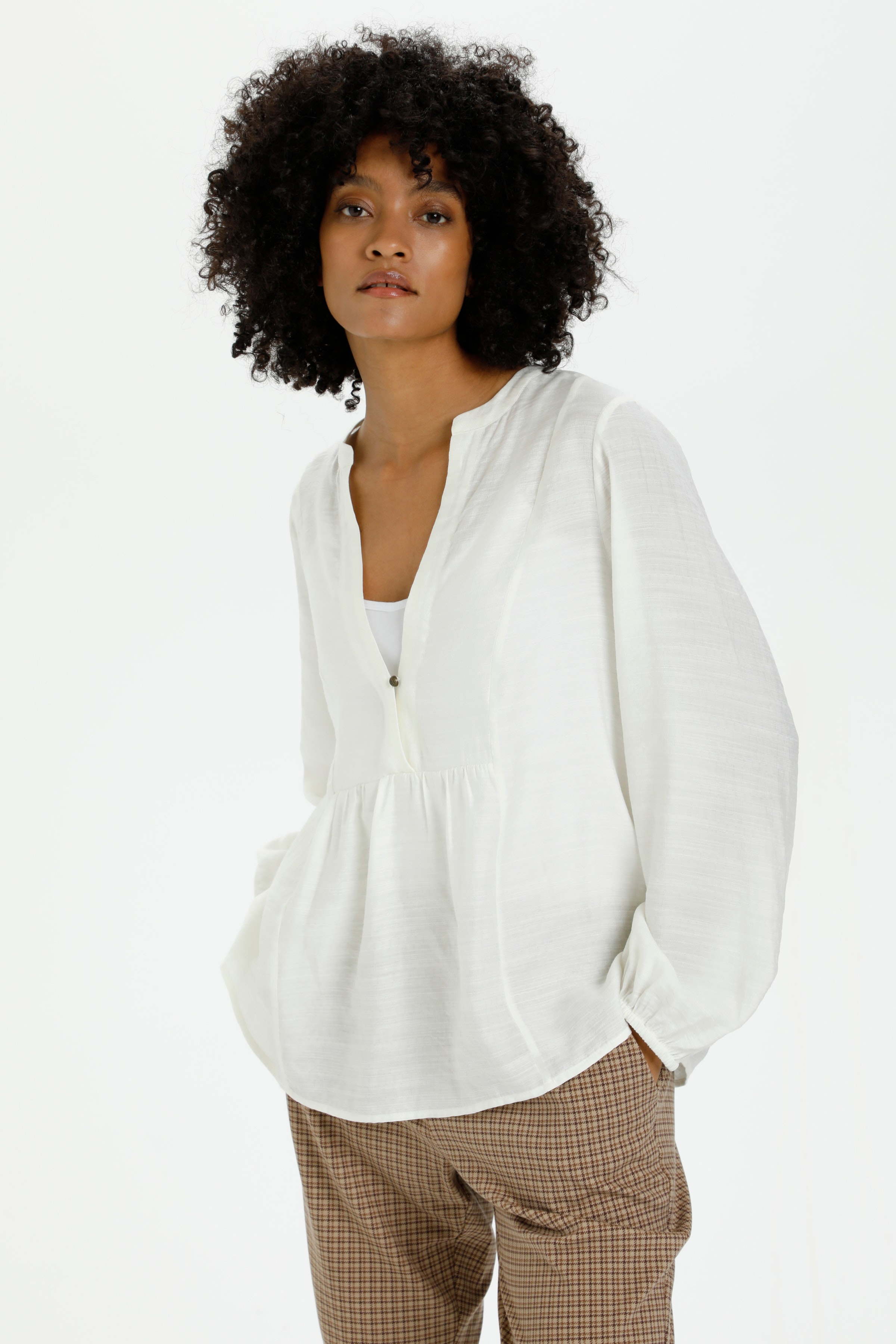 CRLiselin Langarm-Bluse LOOKBOOK FRONT 10608820-120601