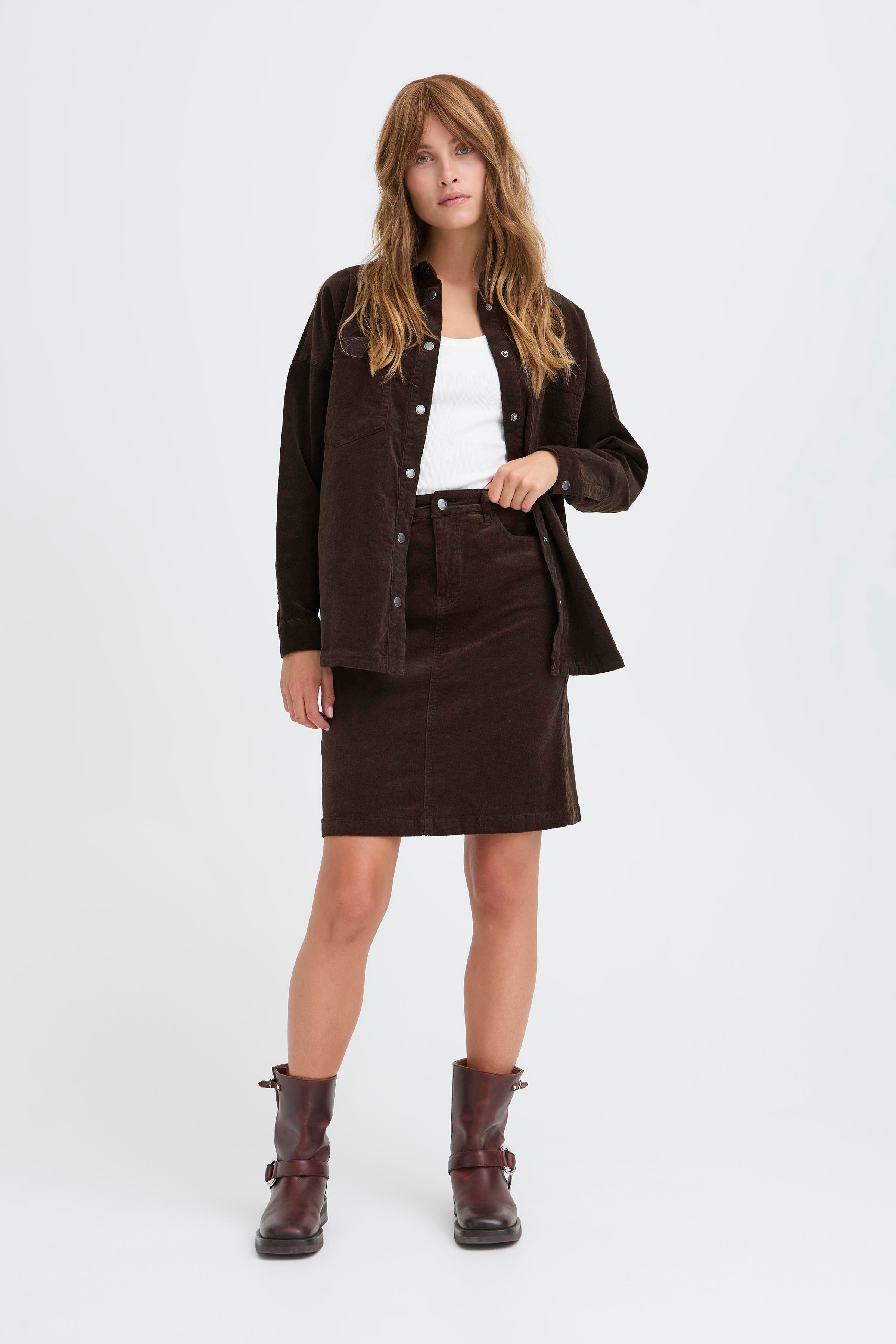 PZSALLY Kjol LOOKBOOK FRONT 50210076-191103