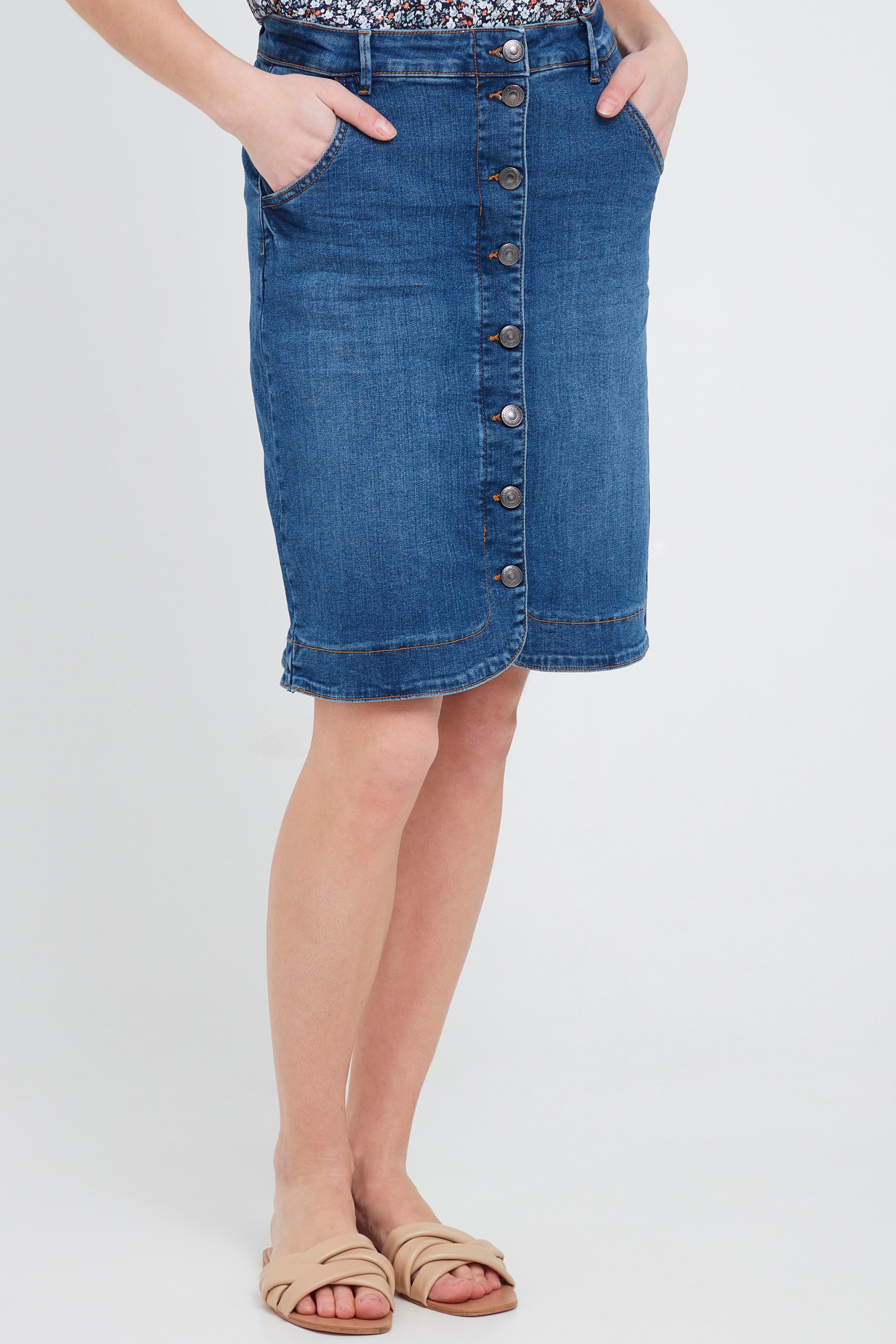 Denim rok LOOKBOOK FRONT 20609313-200078